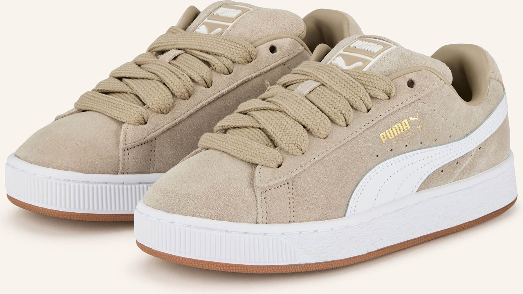 Thumbnail - Puma Sneaker Suede Xl Jr beige