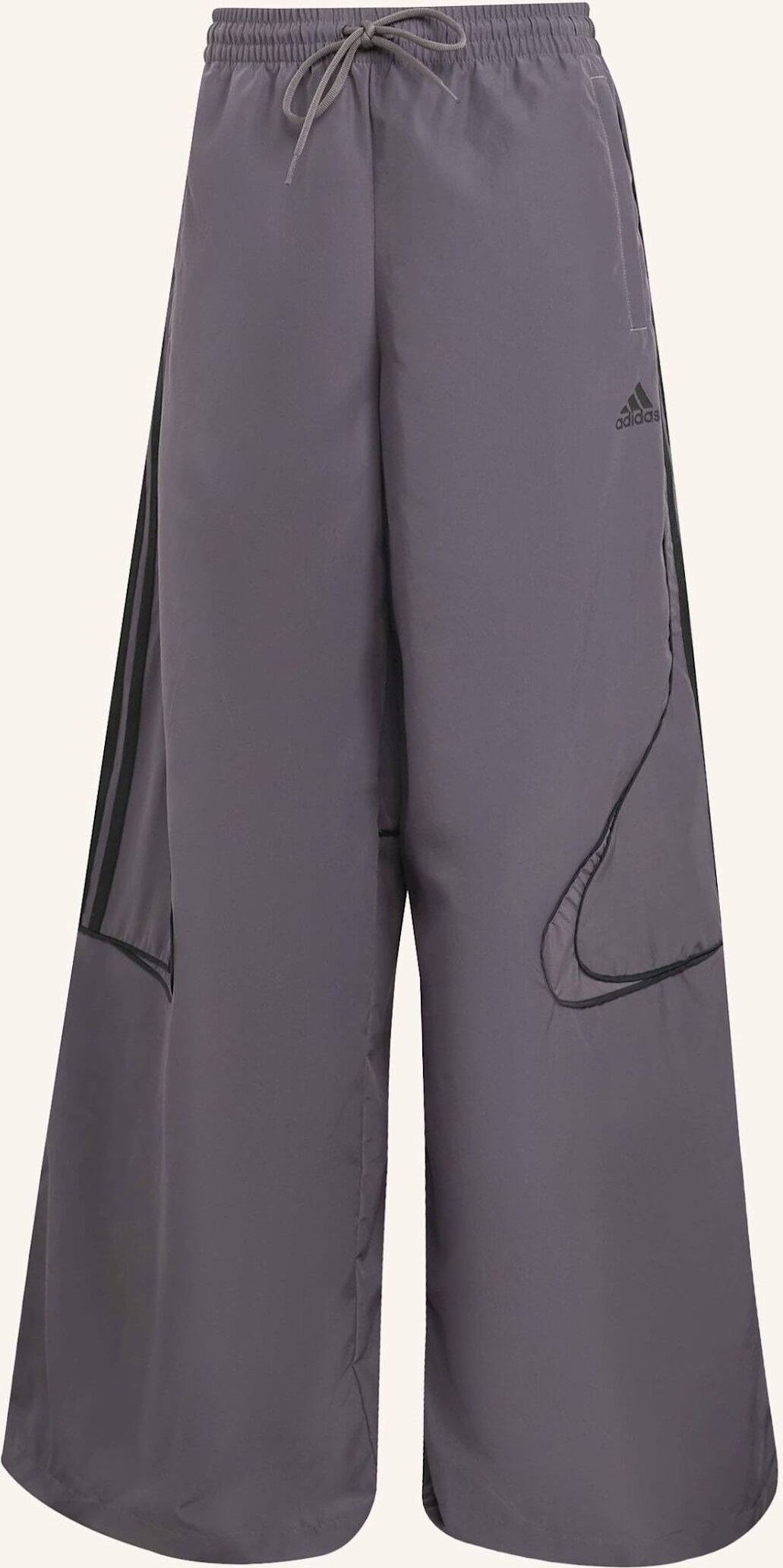 Adidas Originals Teamgeist Adicolor Oversized Woven Trainingshose grau