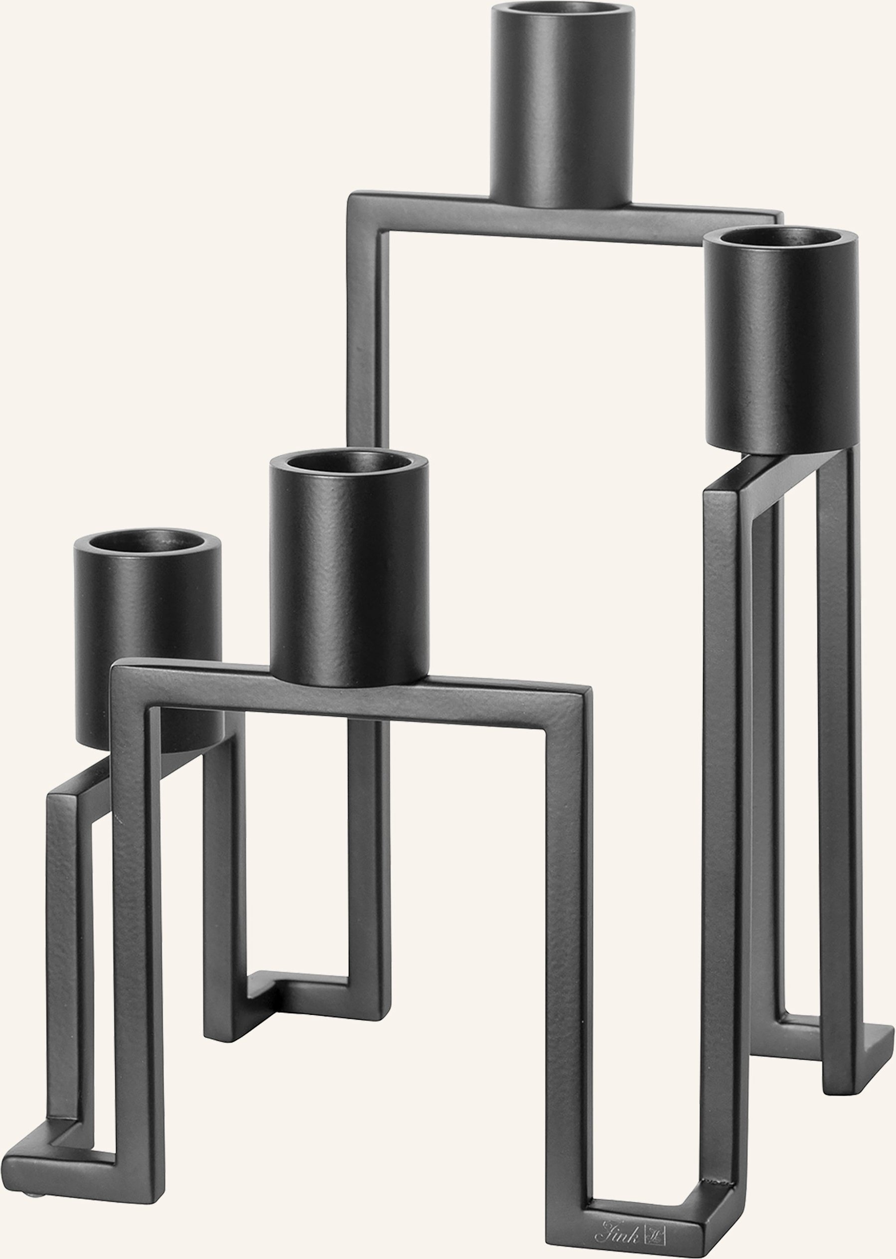 Fink Leuchter, 4-Flammig Grant schwarz