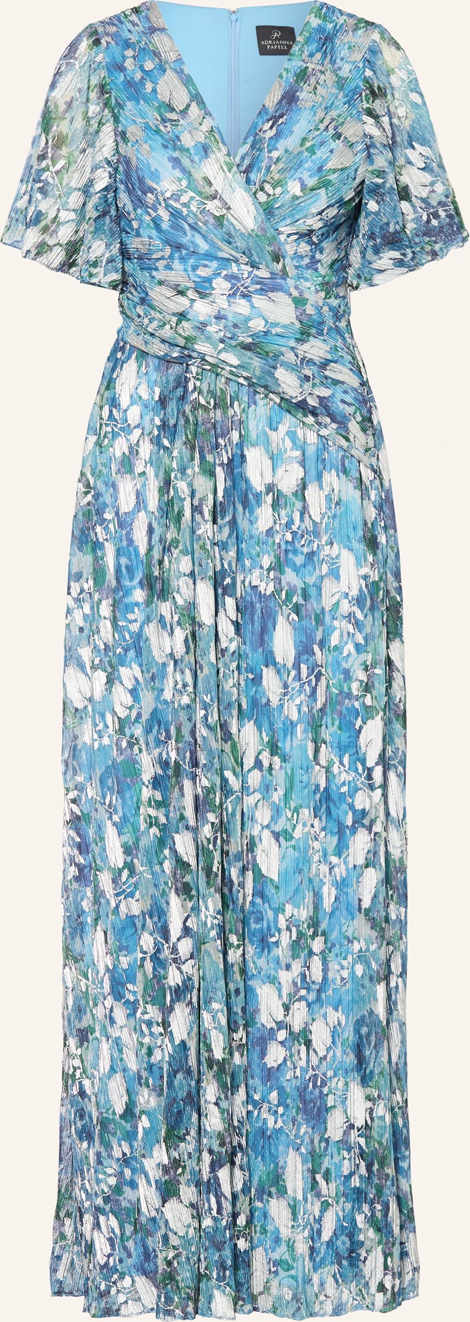 Adrianna Papell Abendkleid Mit Glitzergarn blau