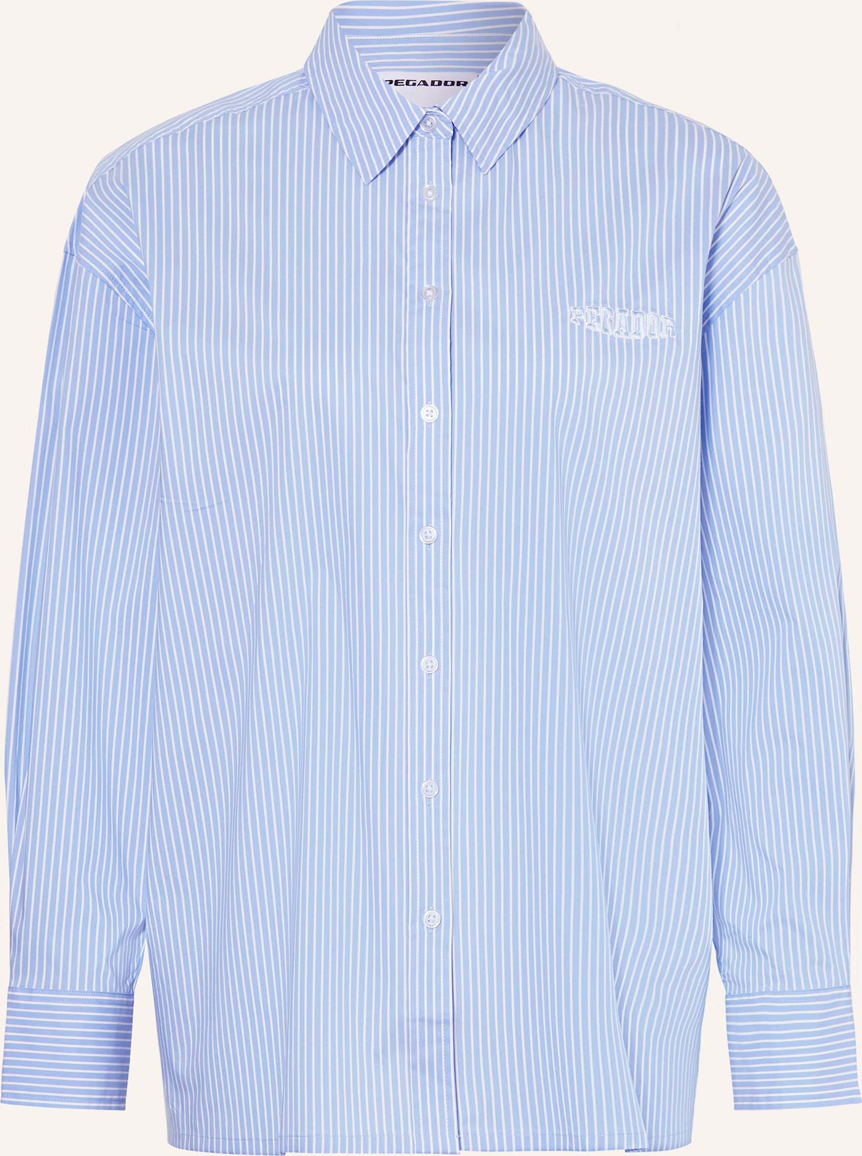 Pegador Oversized-Hemdbluse Eva blau