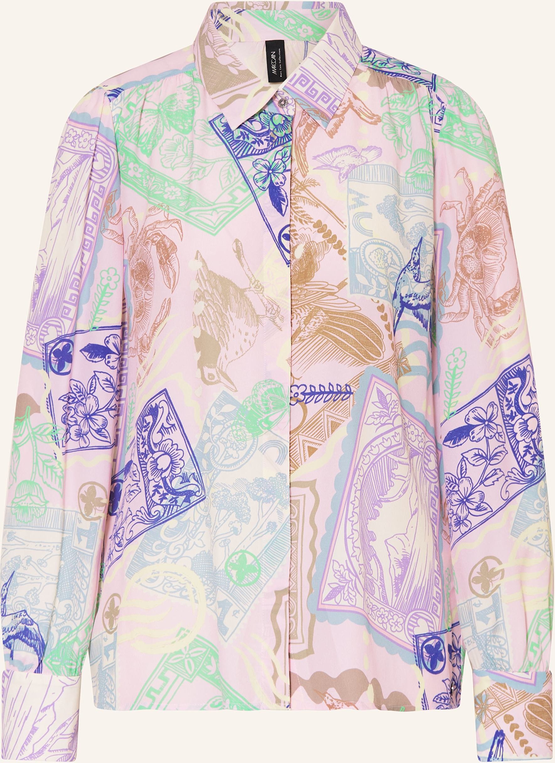 Marc Cain Hemdbluse Mit Seide pink
