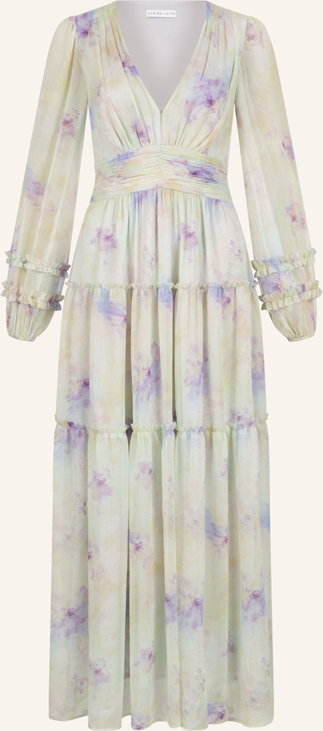 Claire Luise Abendkleid Langärmlig gruen