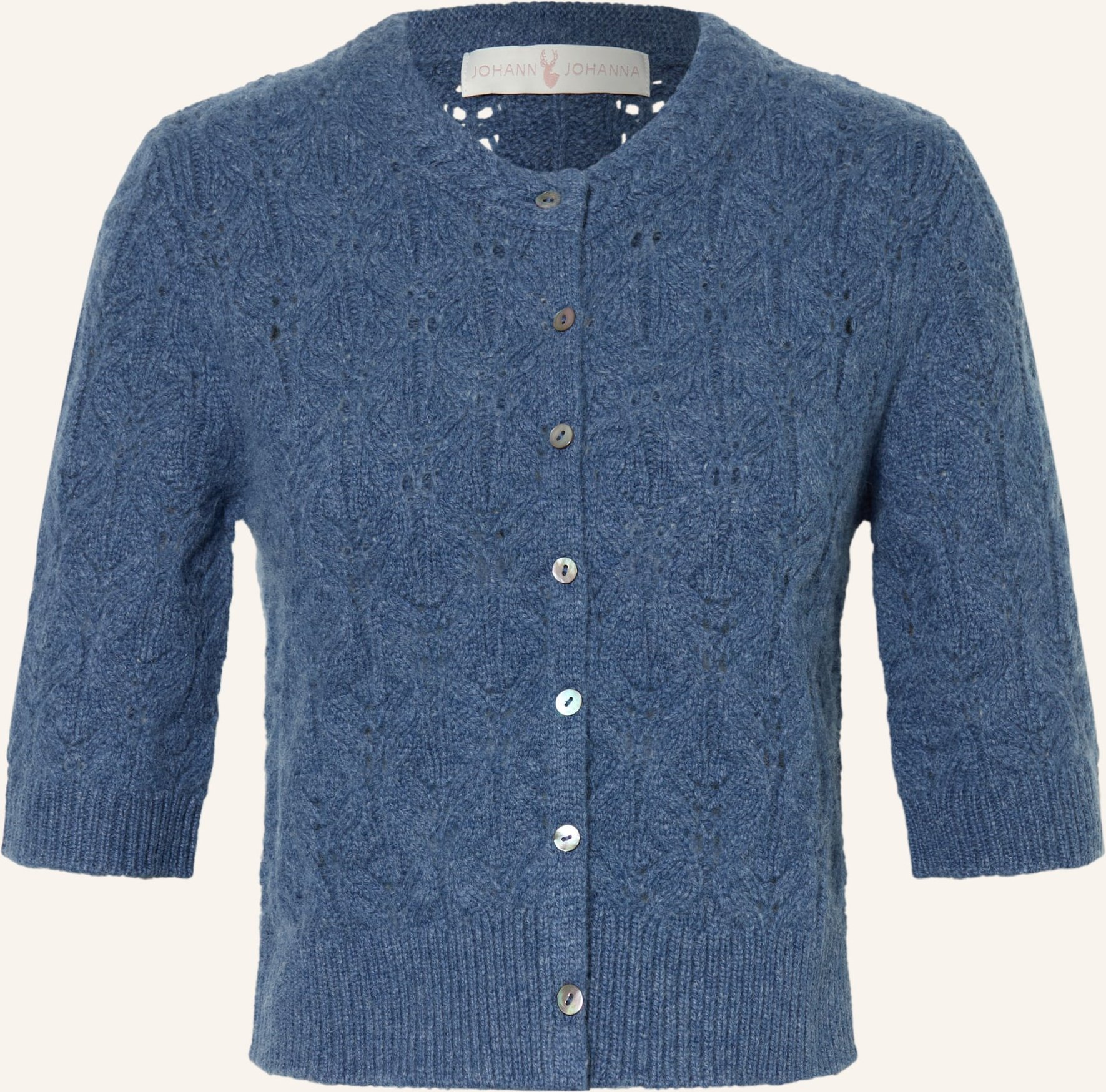 Johann & Johanna Strickjacke blau