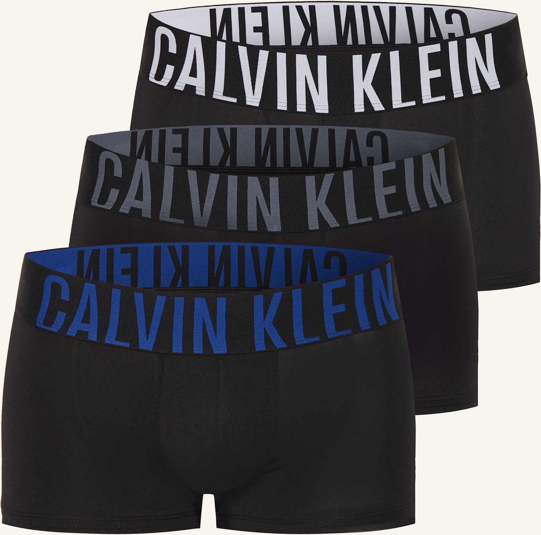 Calvin Klein 3er-Pack Boxershorts Intense Power Micro Low Rise schwarz