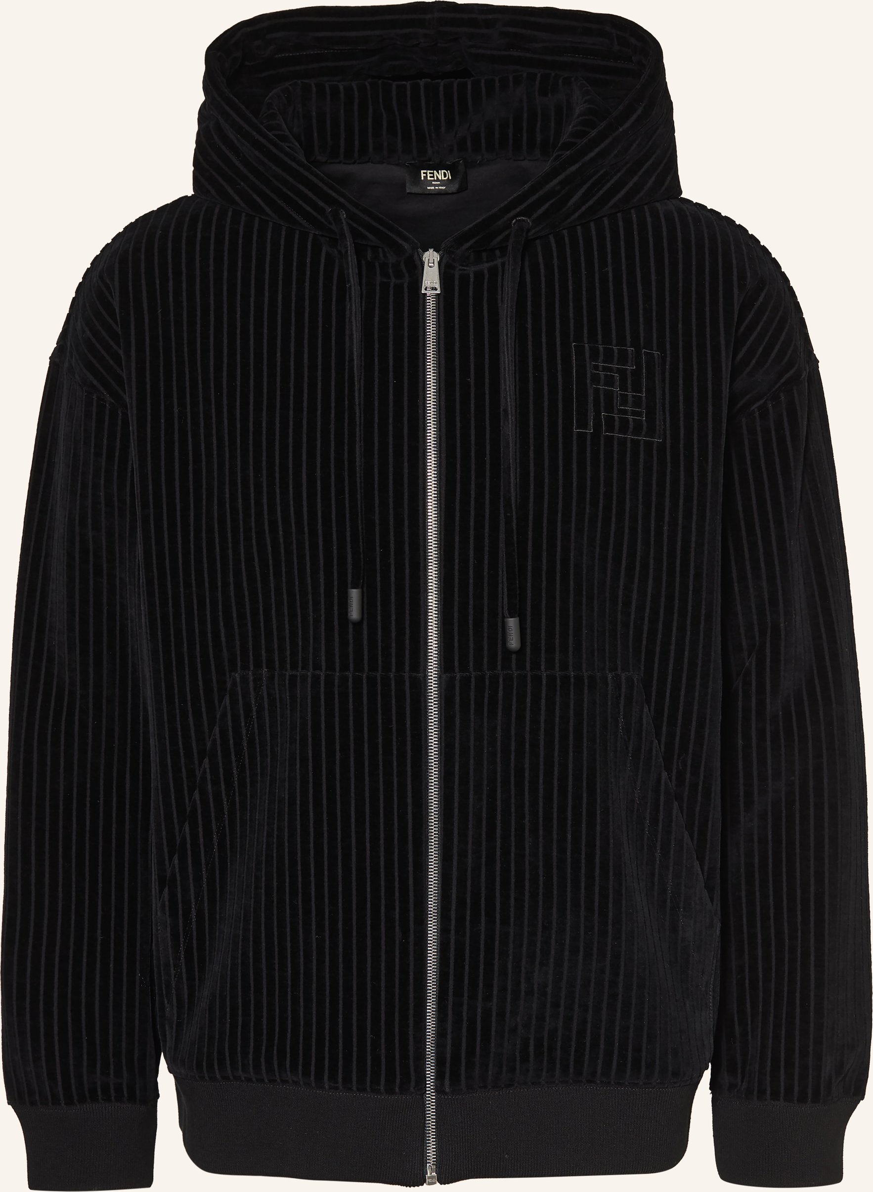 Fendi Nickiblouson schwarz