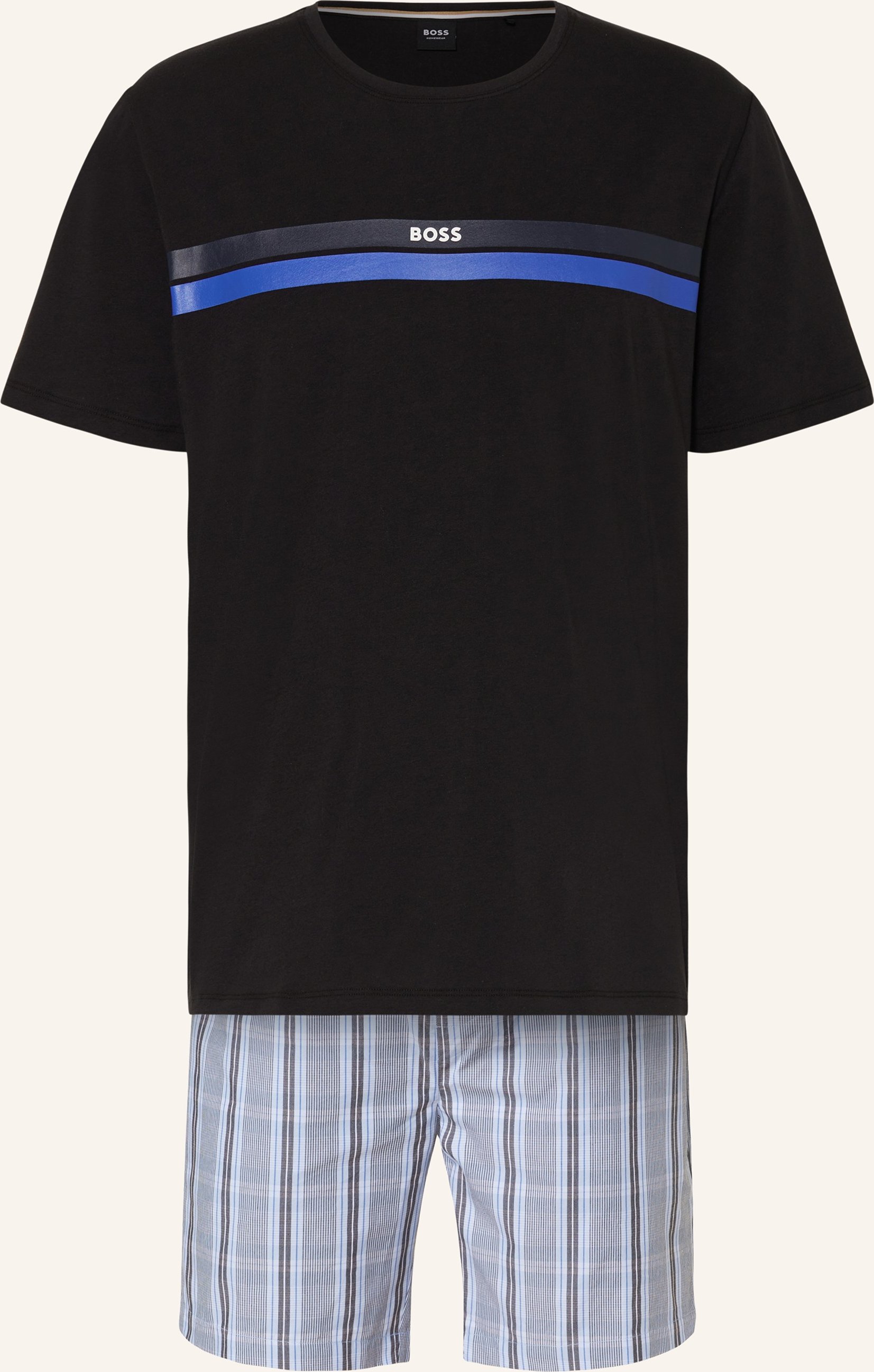 Thumbnail - Boss Shorty-Schlafanzug Urban Short blau