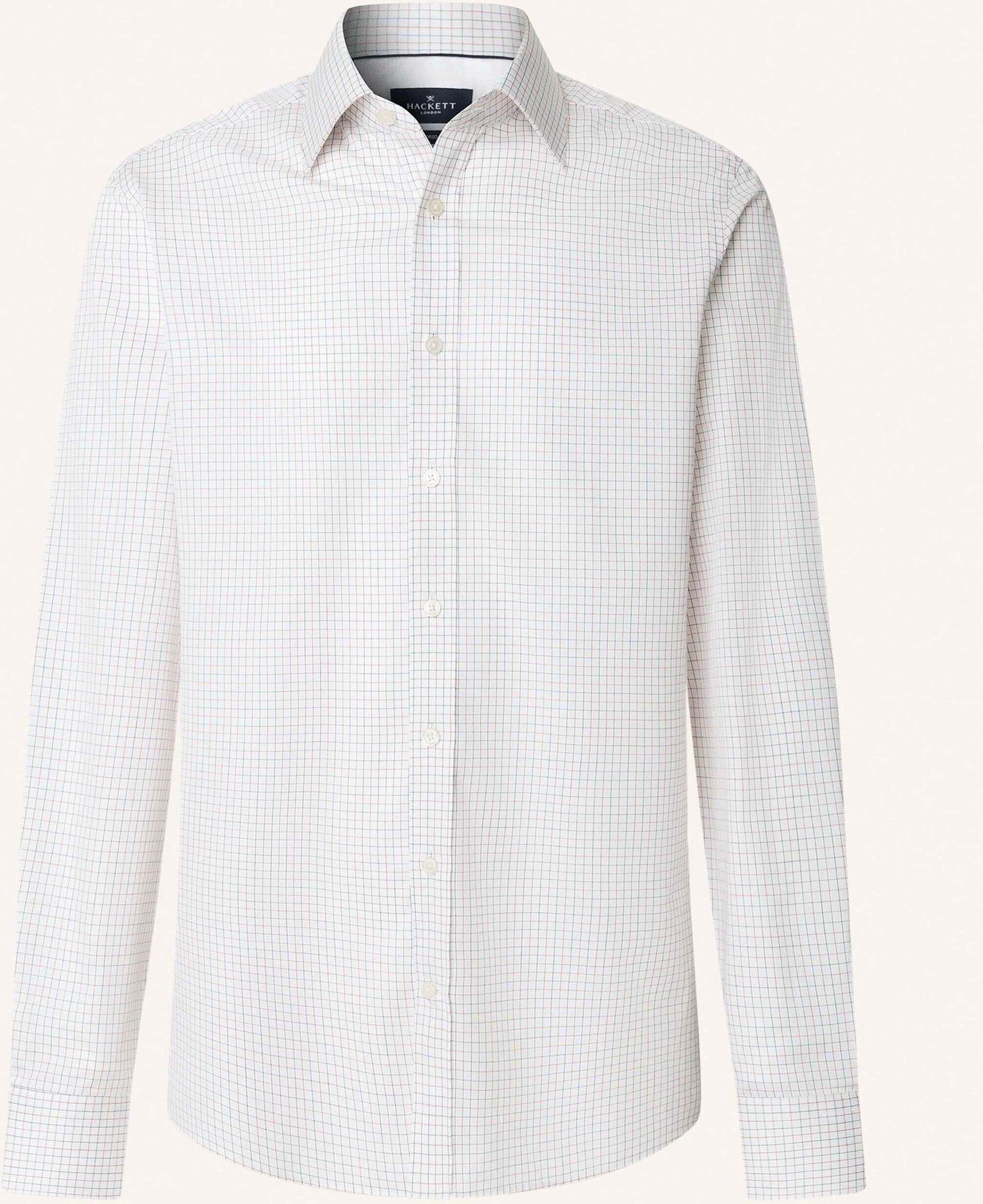 Hackett London Freizeithemd Fine Tattersall rot