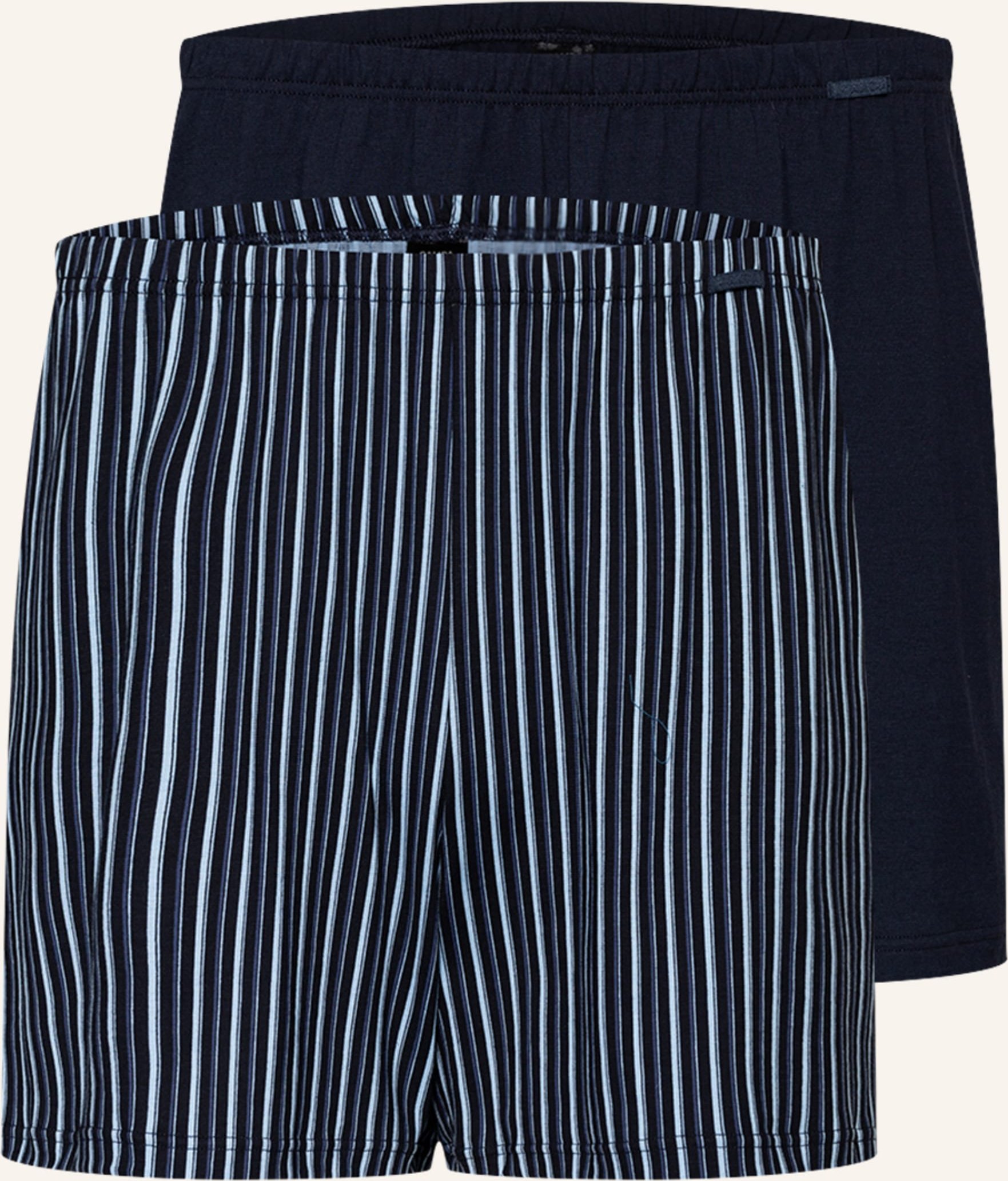 Thumbnail - Calida 2er-Pack Boxershorts Prints Benefit blau