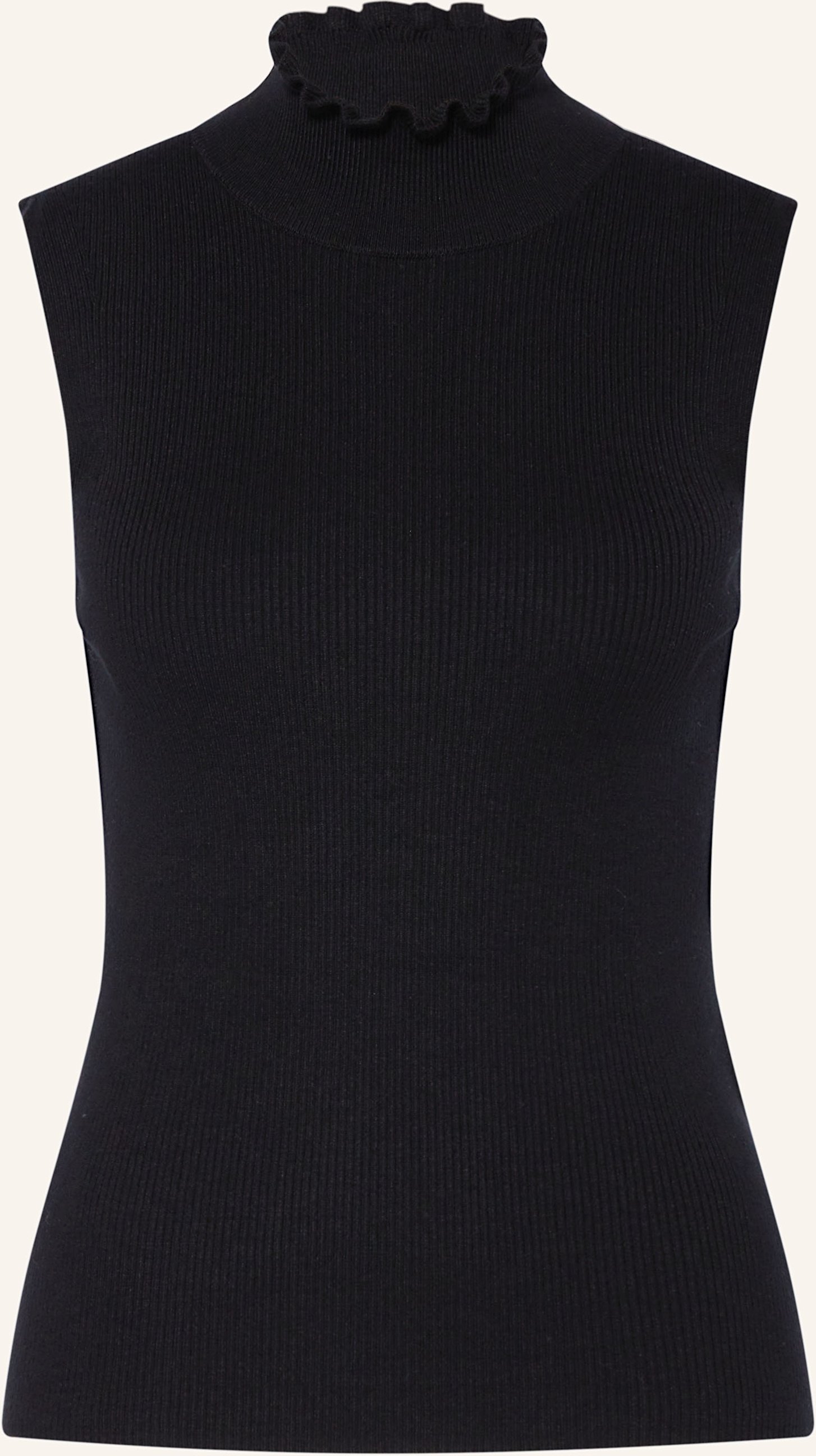 Darling Harbour Stricktop Mit Rüschen schwarz