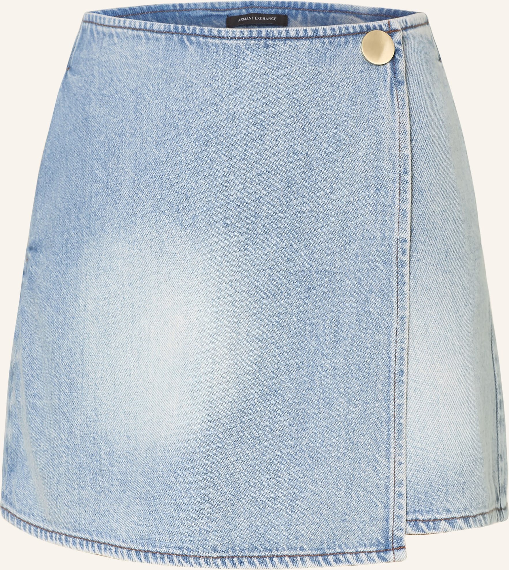 Armani Exchange Jeans-Skort In Wickeloptik blau