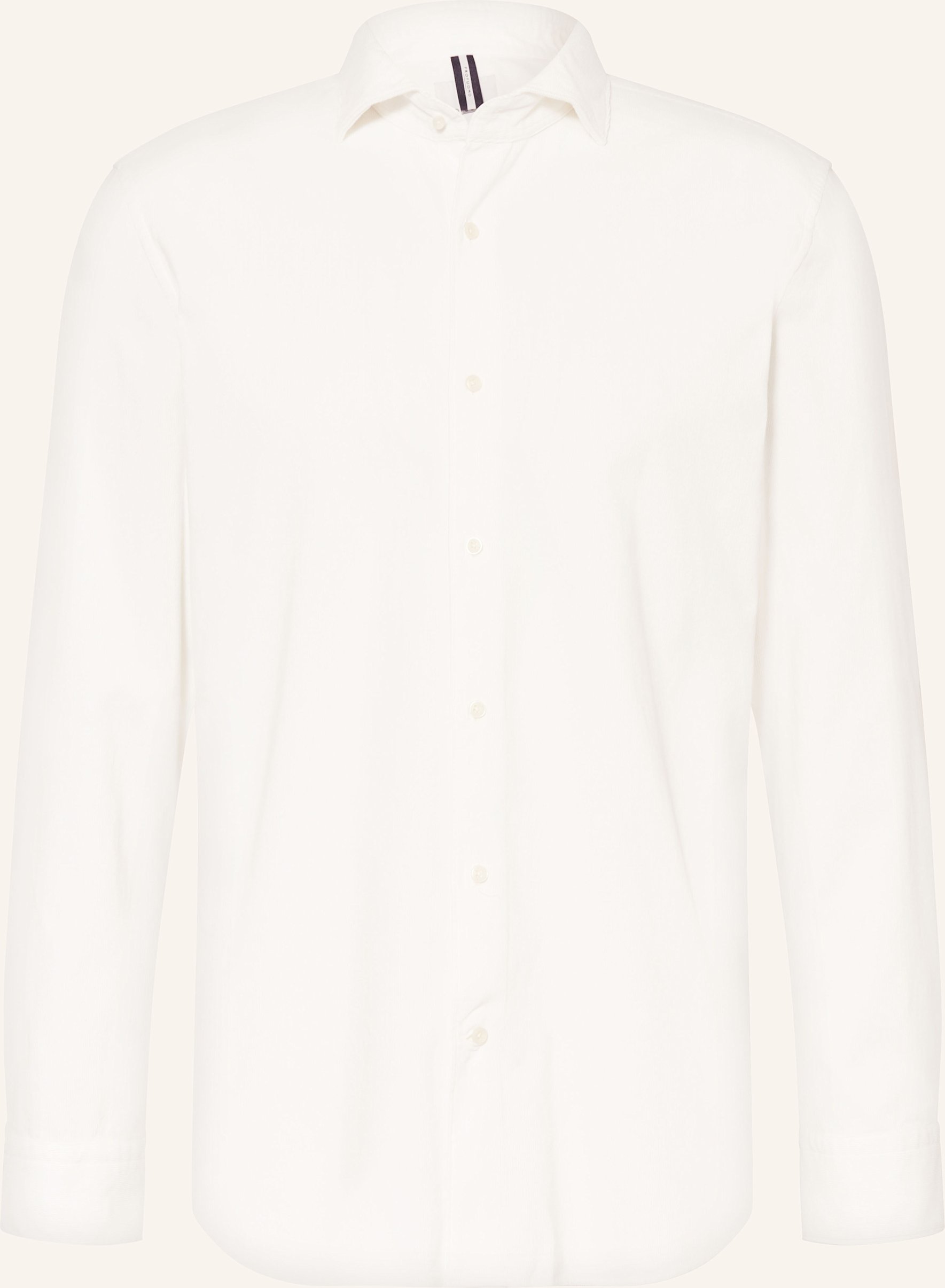 Profuomo Cordhemd Relaxed Fit weiss