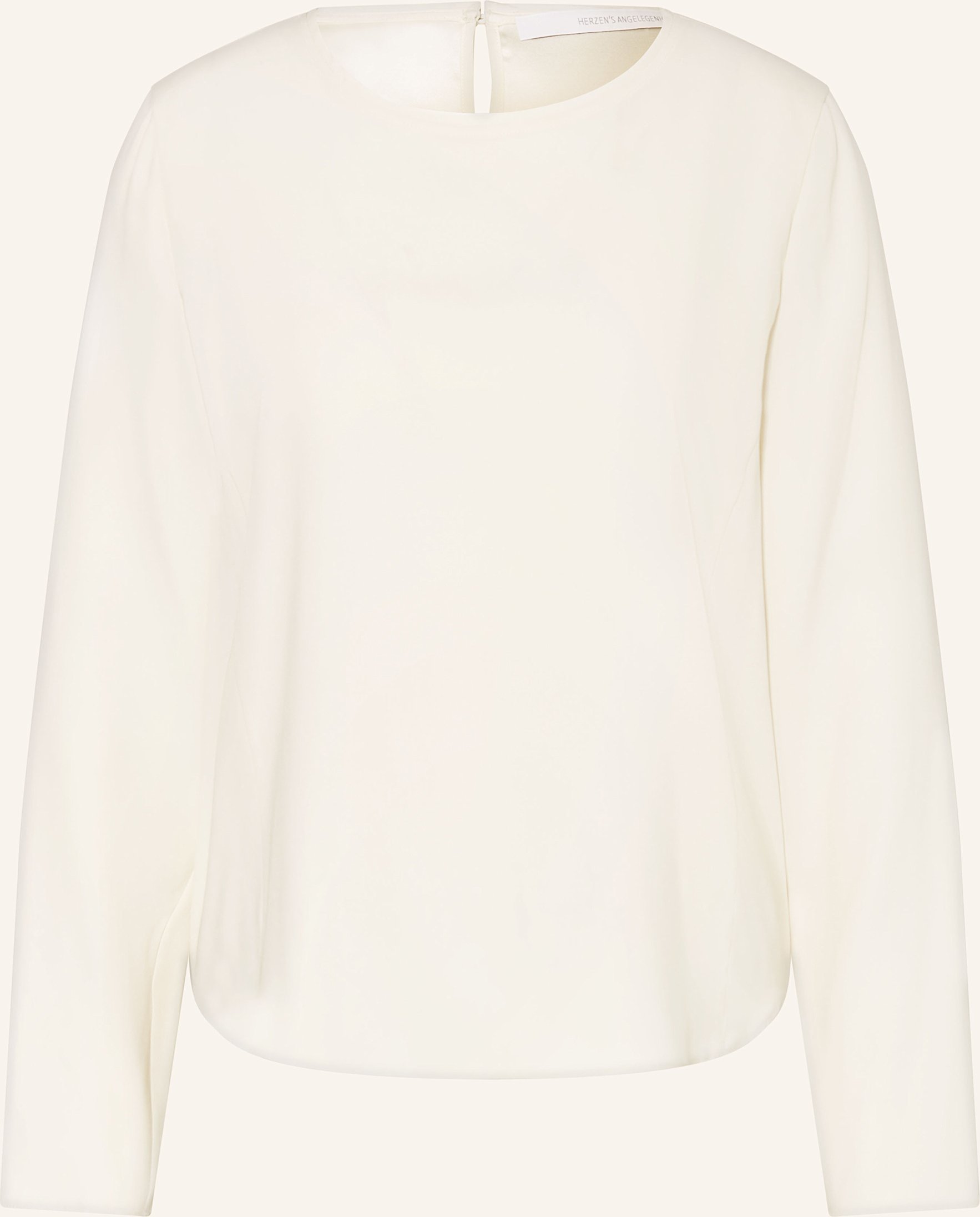 Herzen's Angelegenheit Blusenshirt Aus Seide weiss