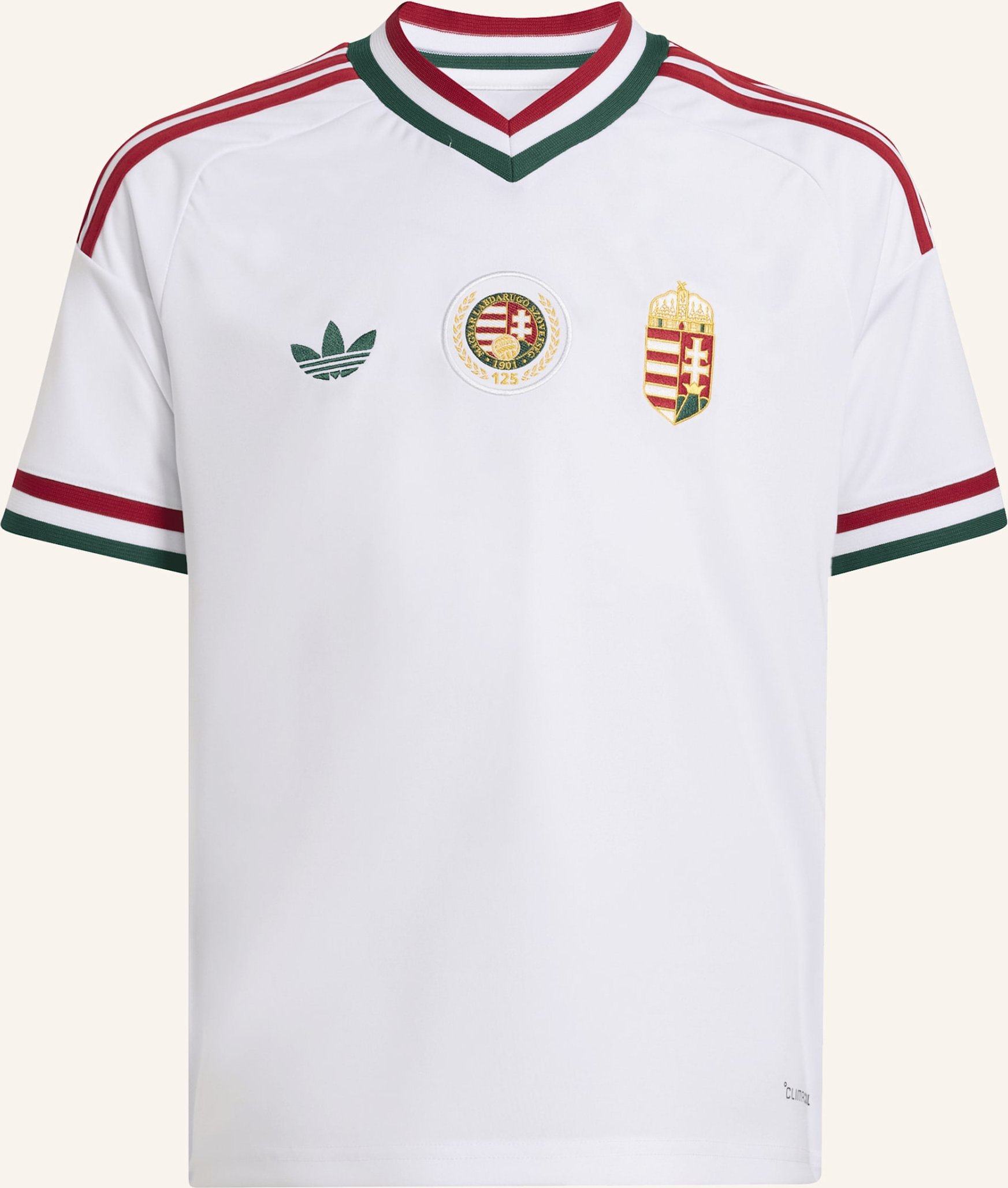 Adidas Ungarn 26 Kids Auswärtstrikot weiss