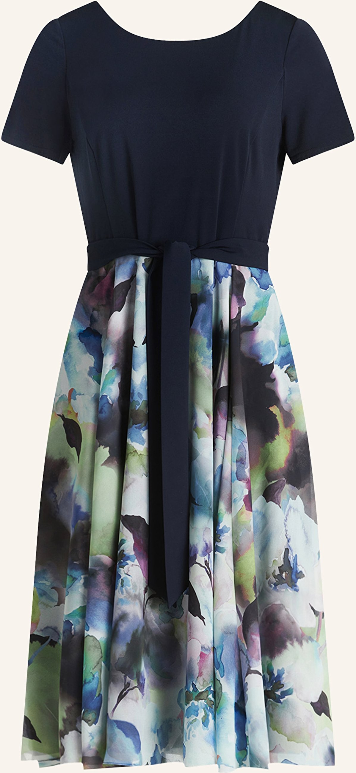 Vera Mont Cocktailkleid Im Materialmix blau