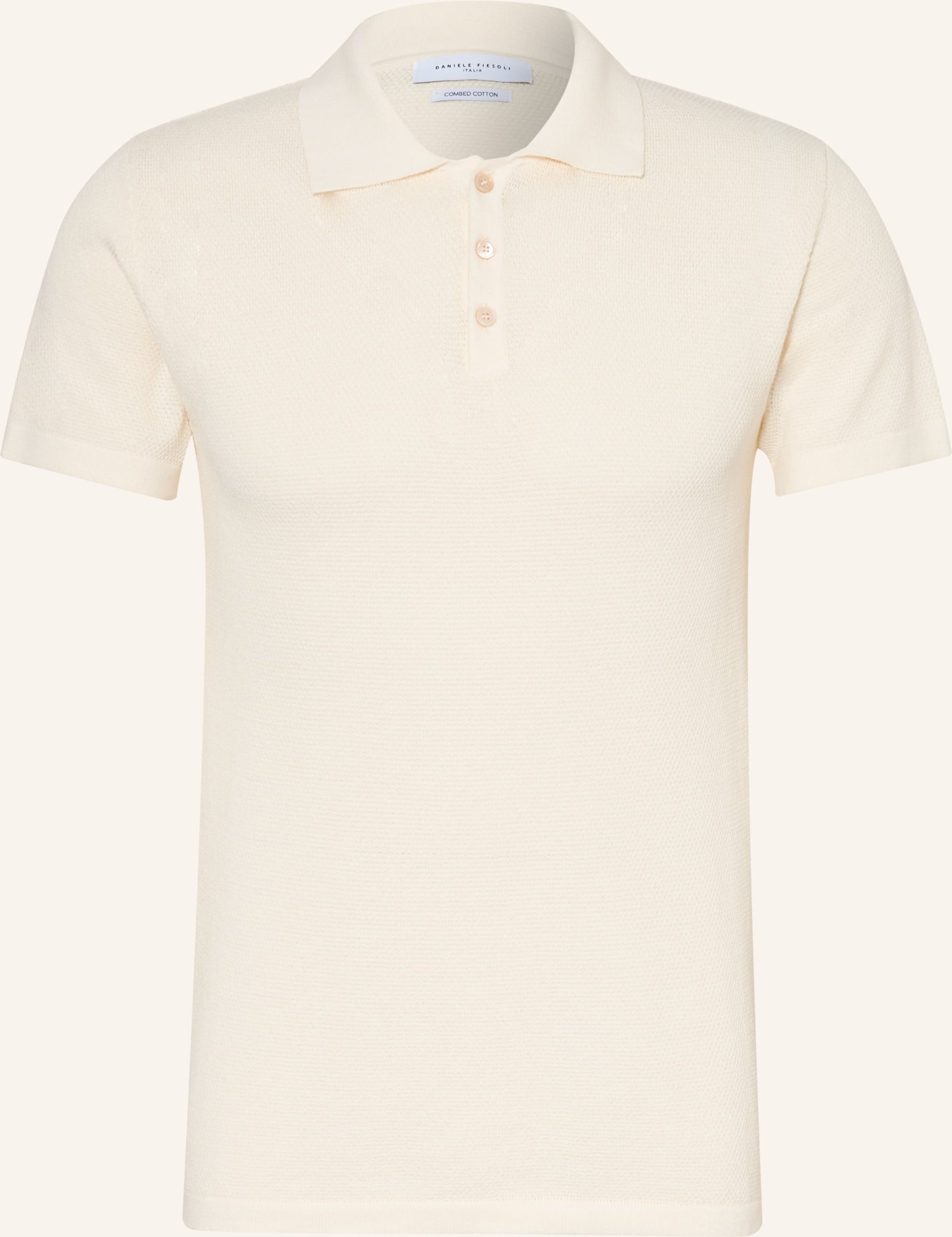 Daniele Fiesoli Strick-Poloshirt weiss