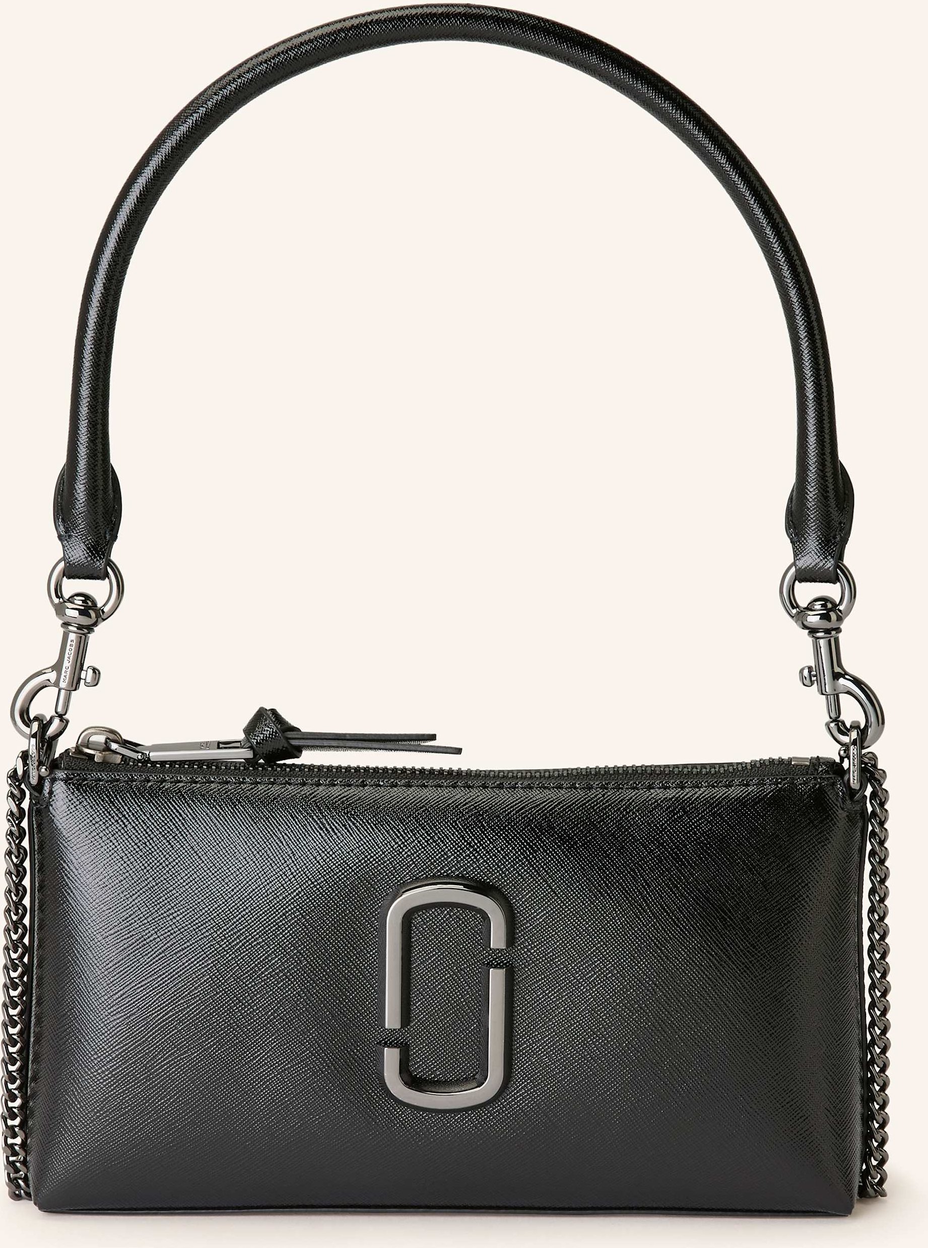 Marc Jacobs Saffiano-Schultertasche The Snapshot Dtm schwarz