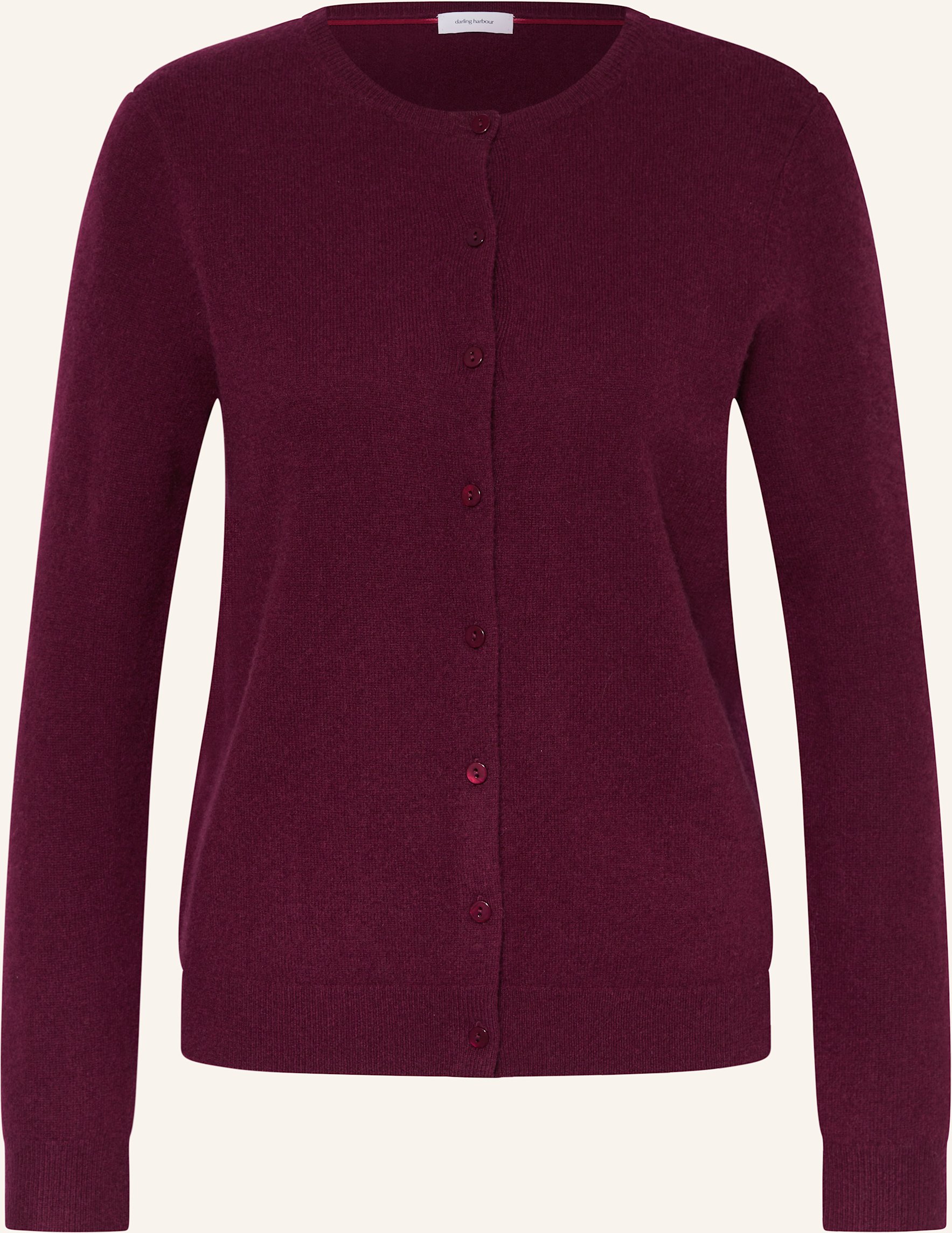 Darling Harbour Strickjacke Aus Cashmere rot