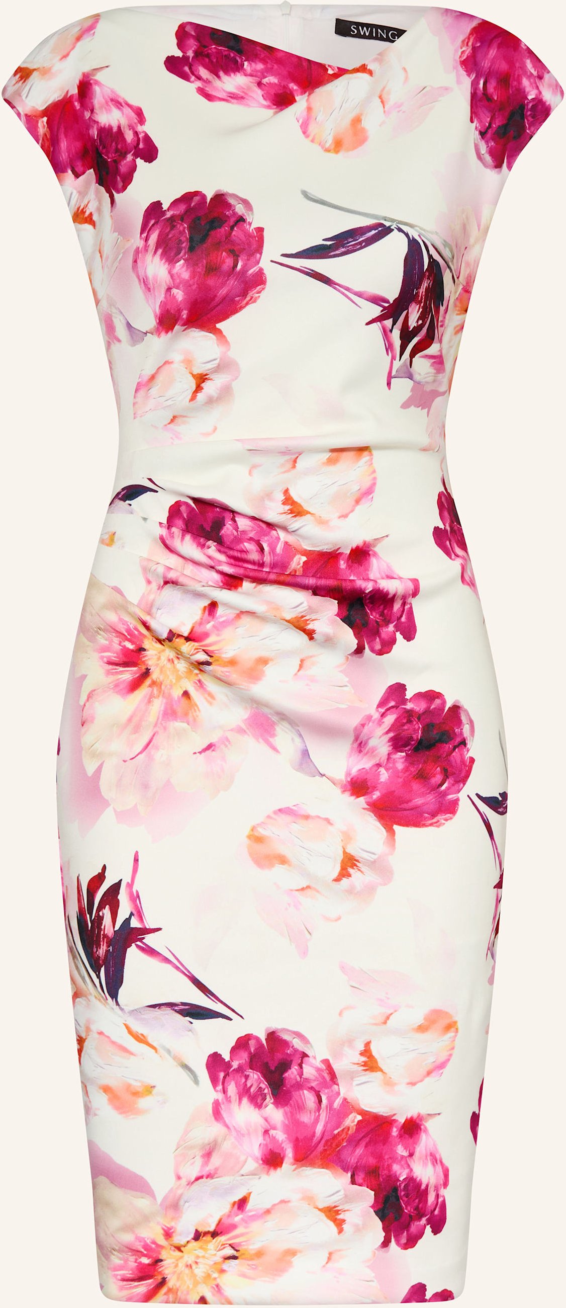 Swing Etuikleid weiss