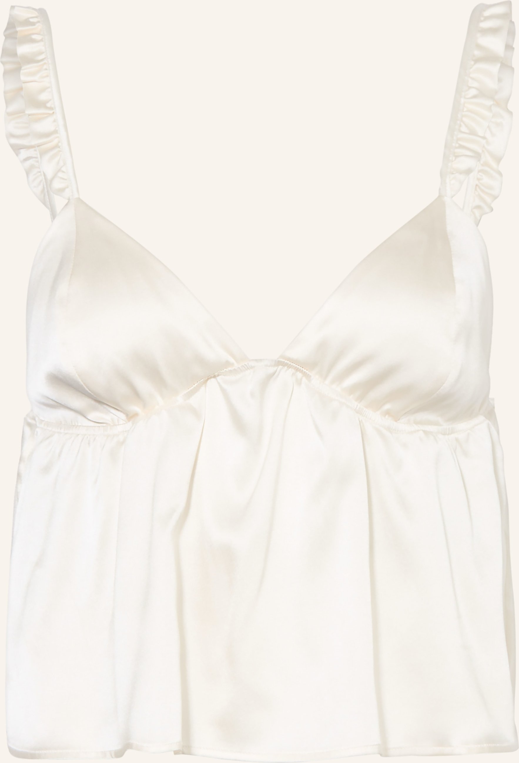 By Aylin Koenig Seidentop Lil Mit Rüschen weiss