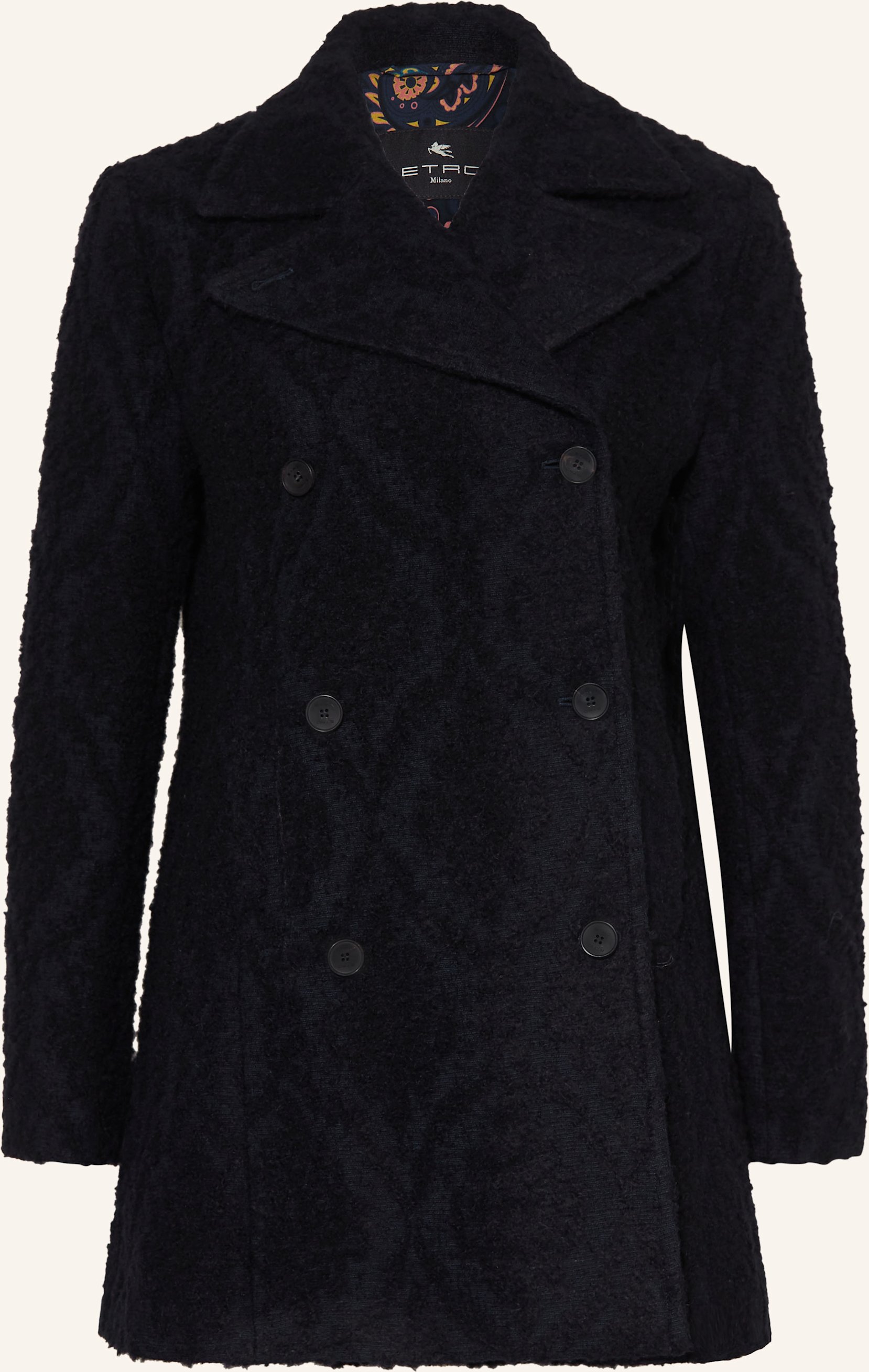 Thumbnail - Etro Tweed-Blazer blau