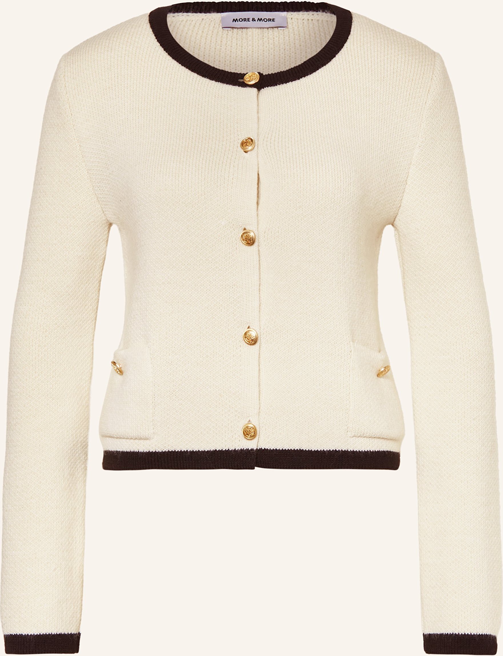 More & More Strickjacke weiss