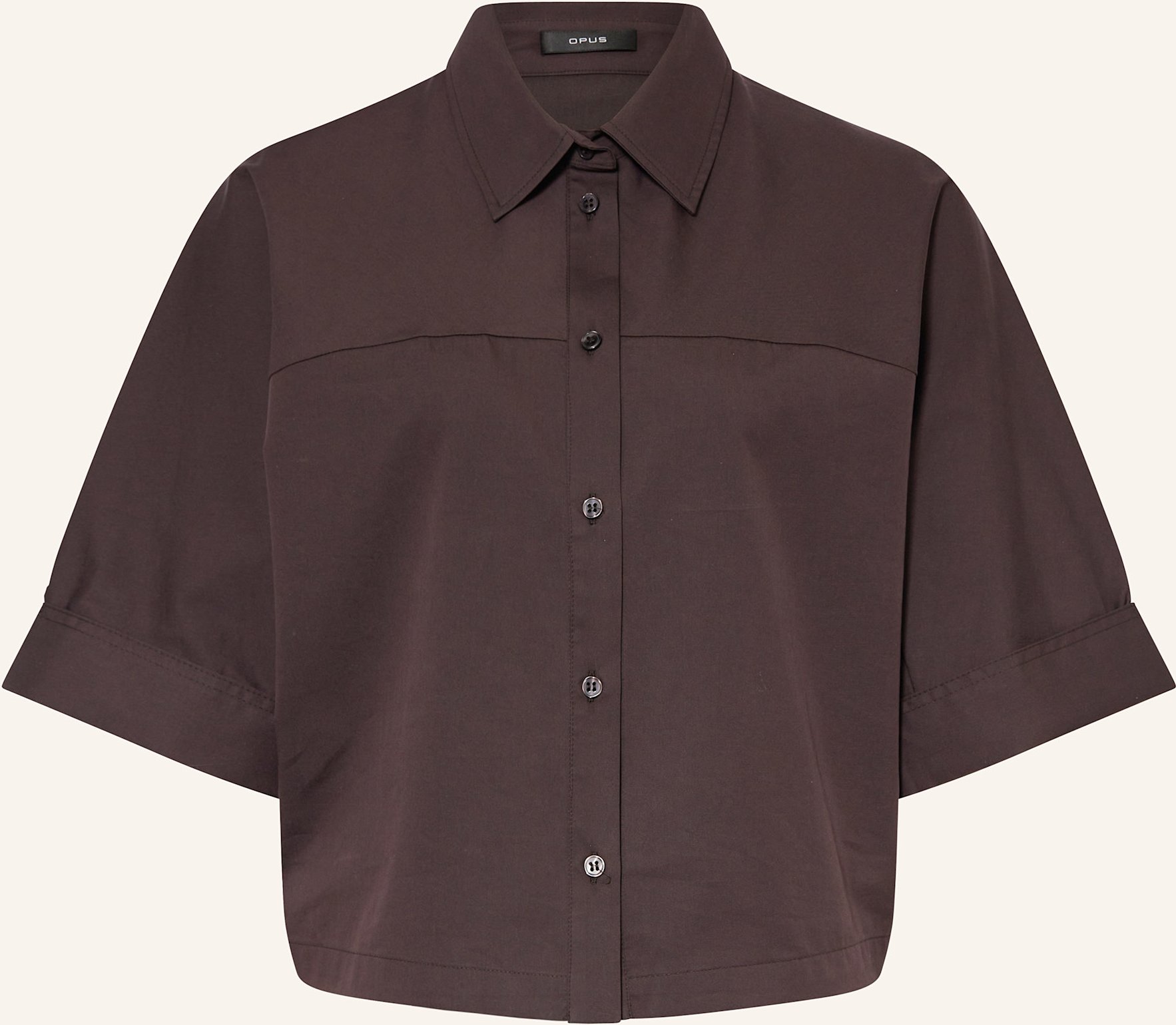 Opus Hemdbluse Freppy Mit 3/4-Arm braun