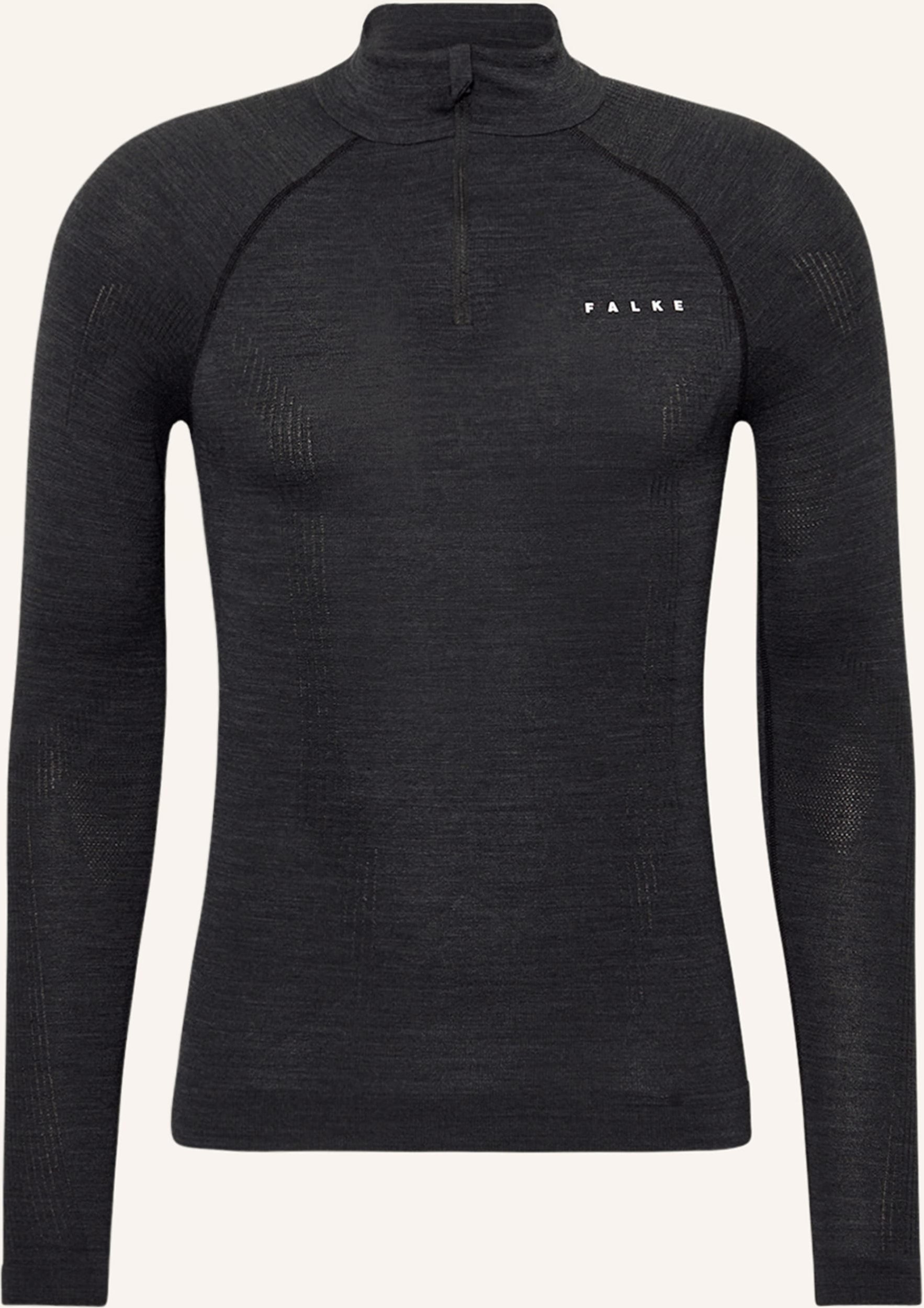 Falke Midlayer Wool-Tech Mit Merinowolle schwarz