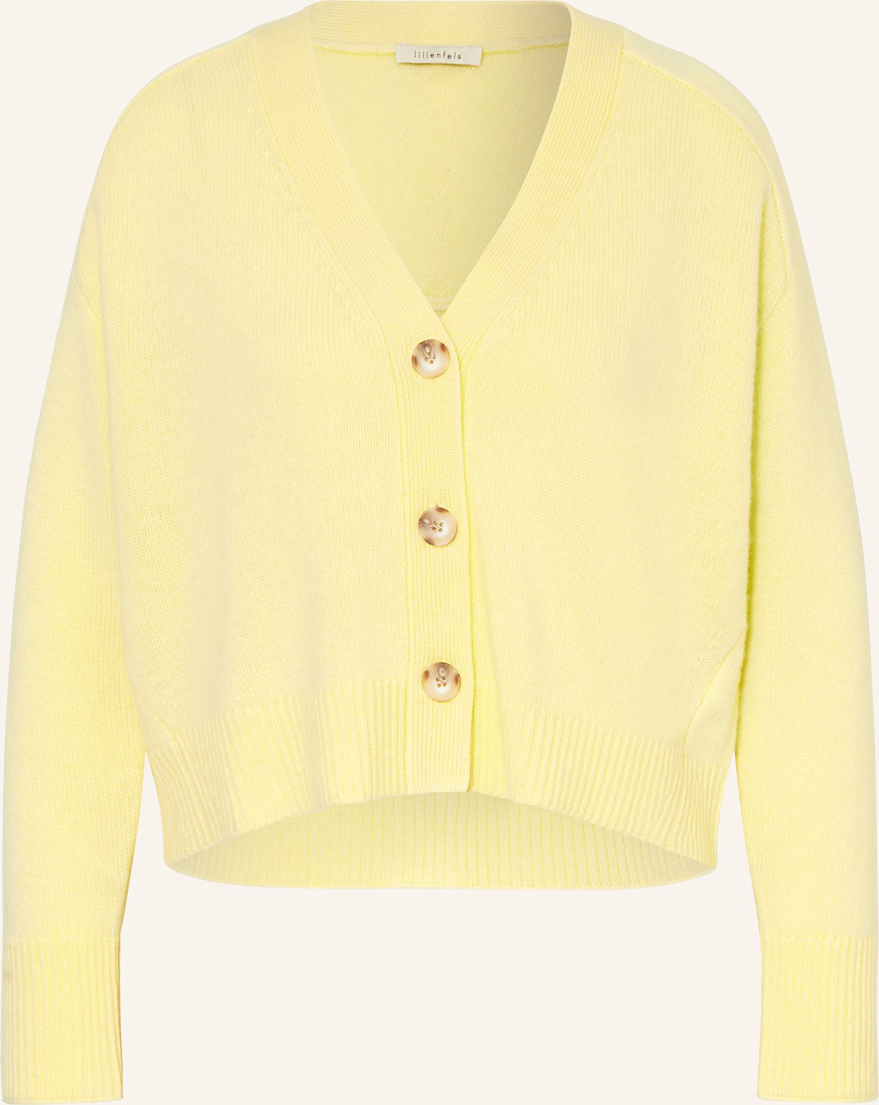 Lilienfels Strickjacke Aus Cashmere gelb