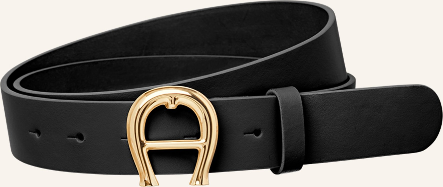 Aigner Ledergürtel schwarz