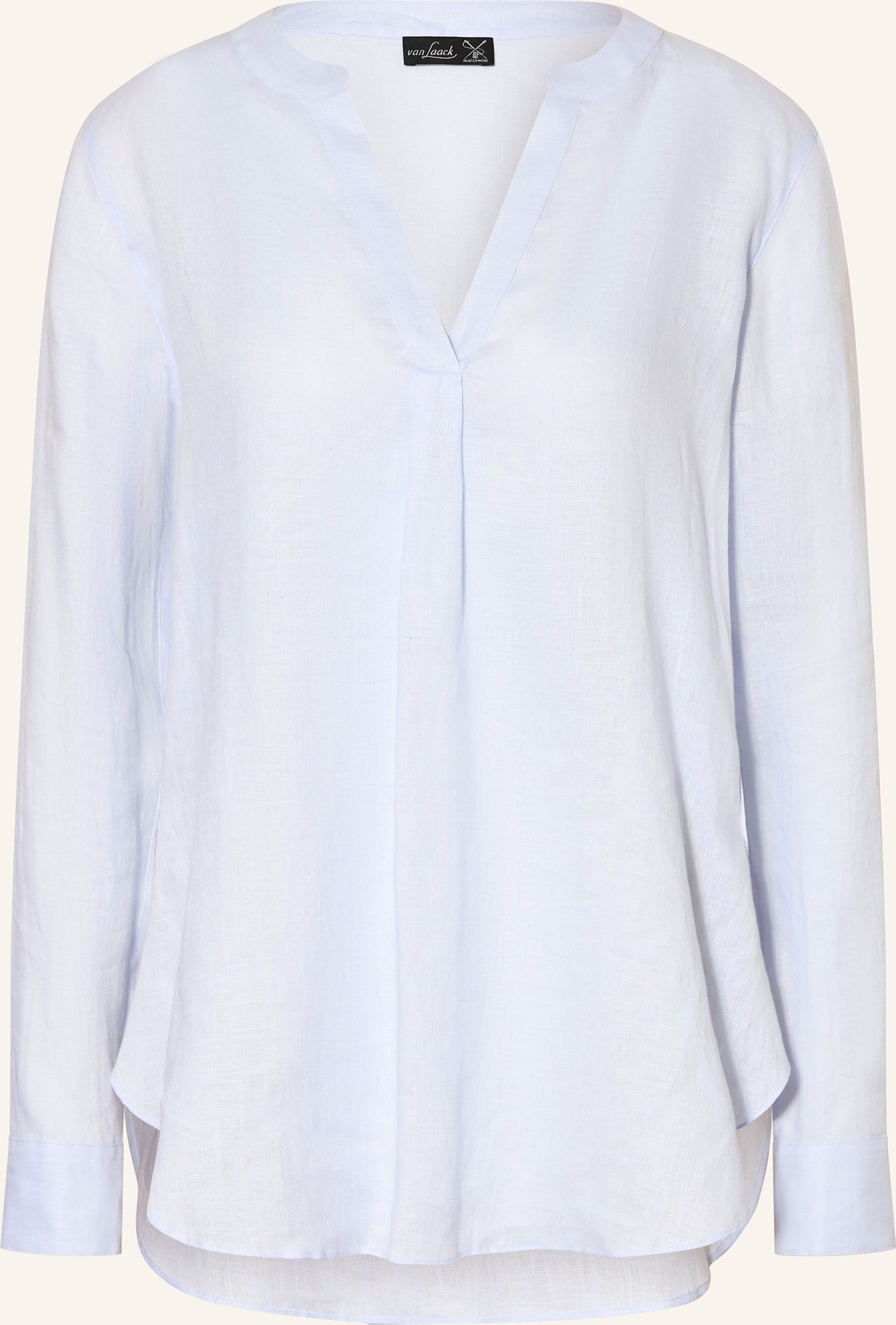 Van Laack Blusenshirt Vl-Ponny-Br Aus Leinen blau