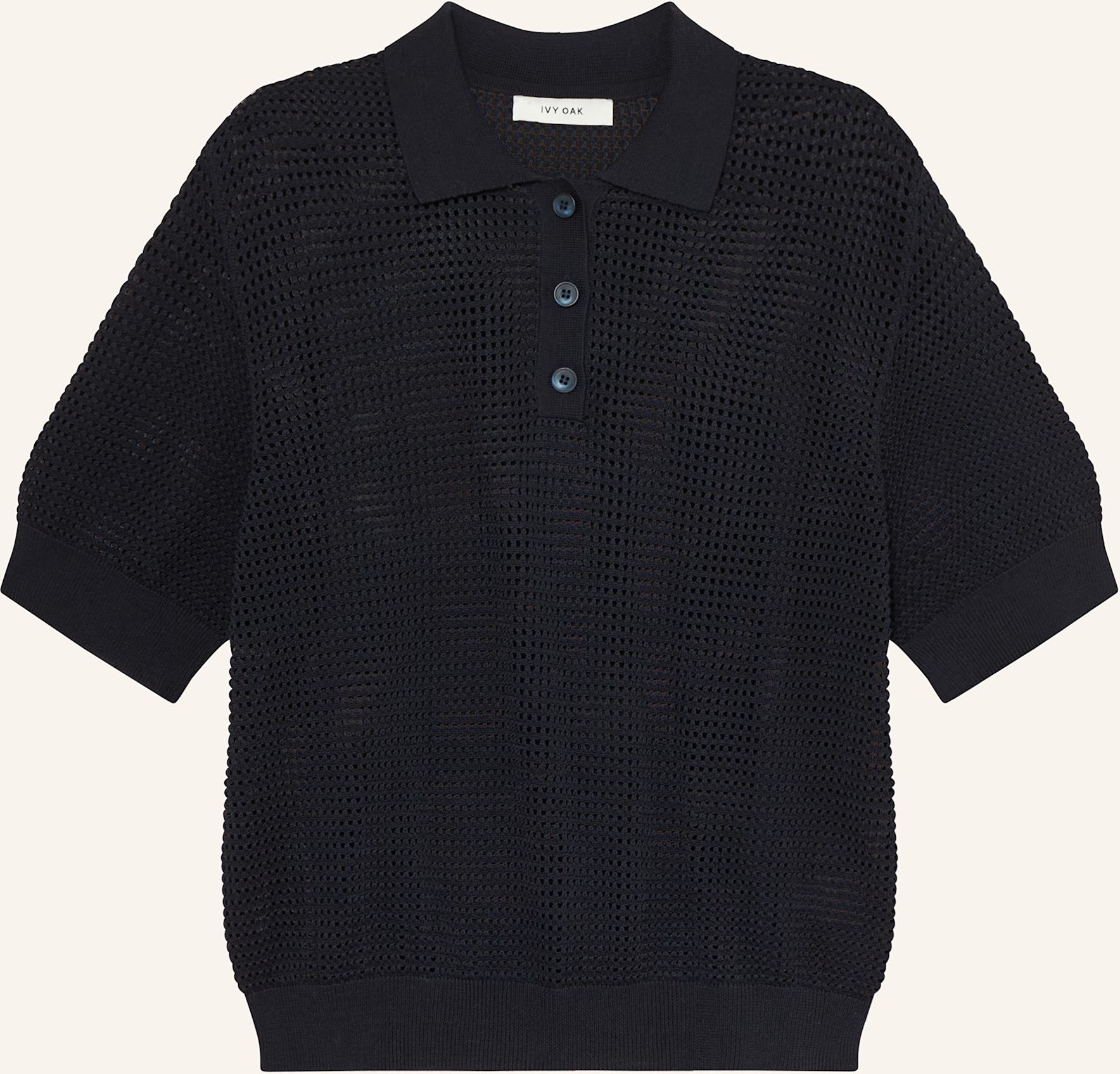 Ivy Oak Strick-Poloshirt Flo blau