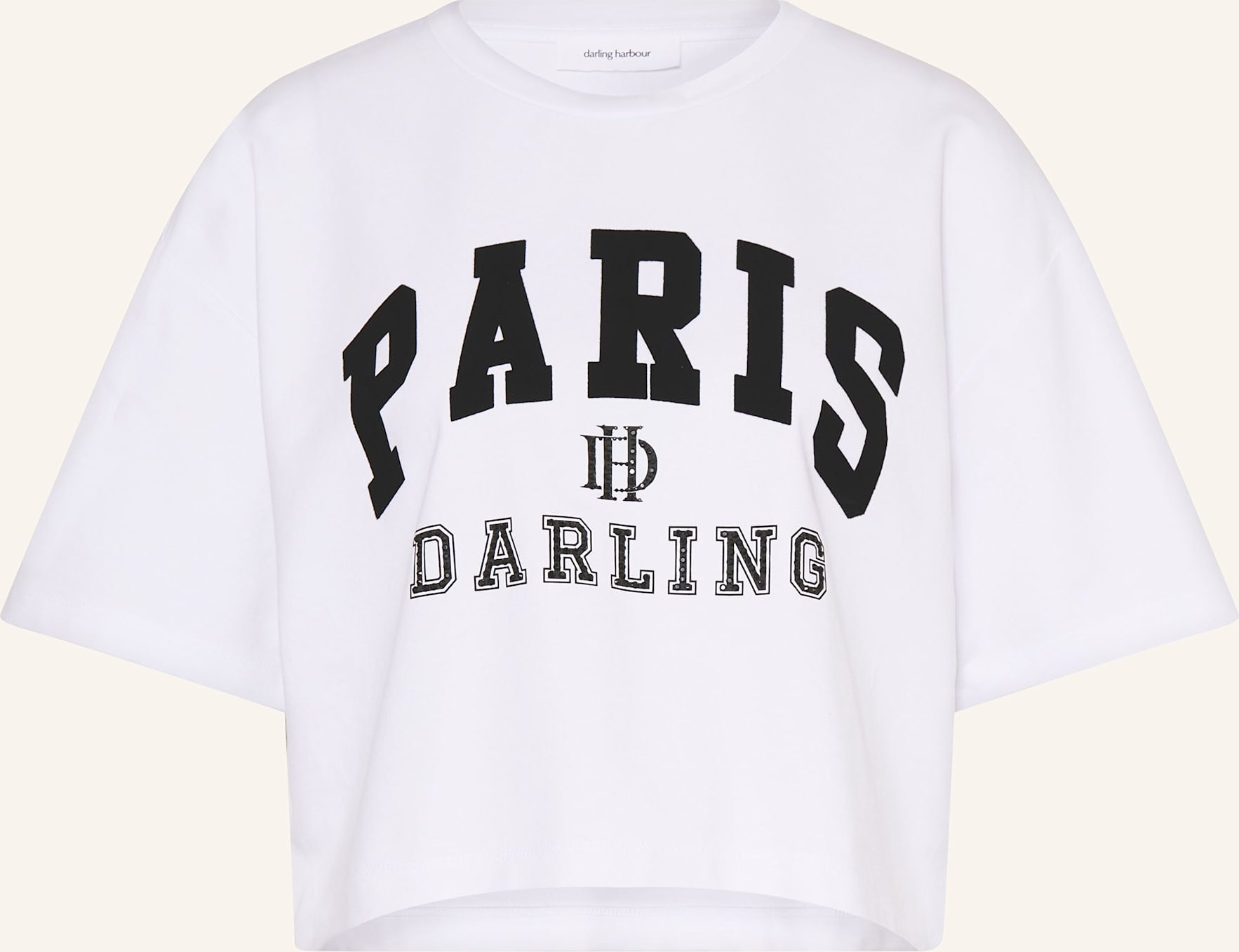Darling Harbour T-Shirt Mit Schmucksteinen weiss