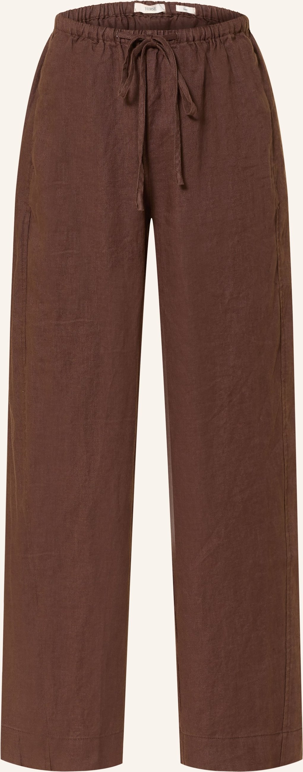Yerse Leinen-Culotte Rita braun