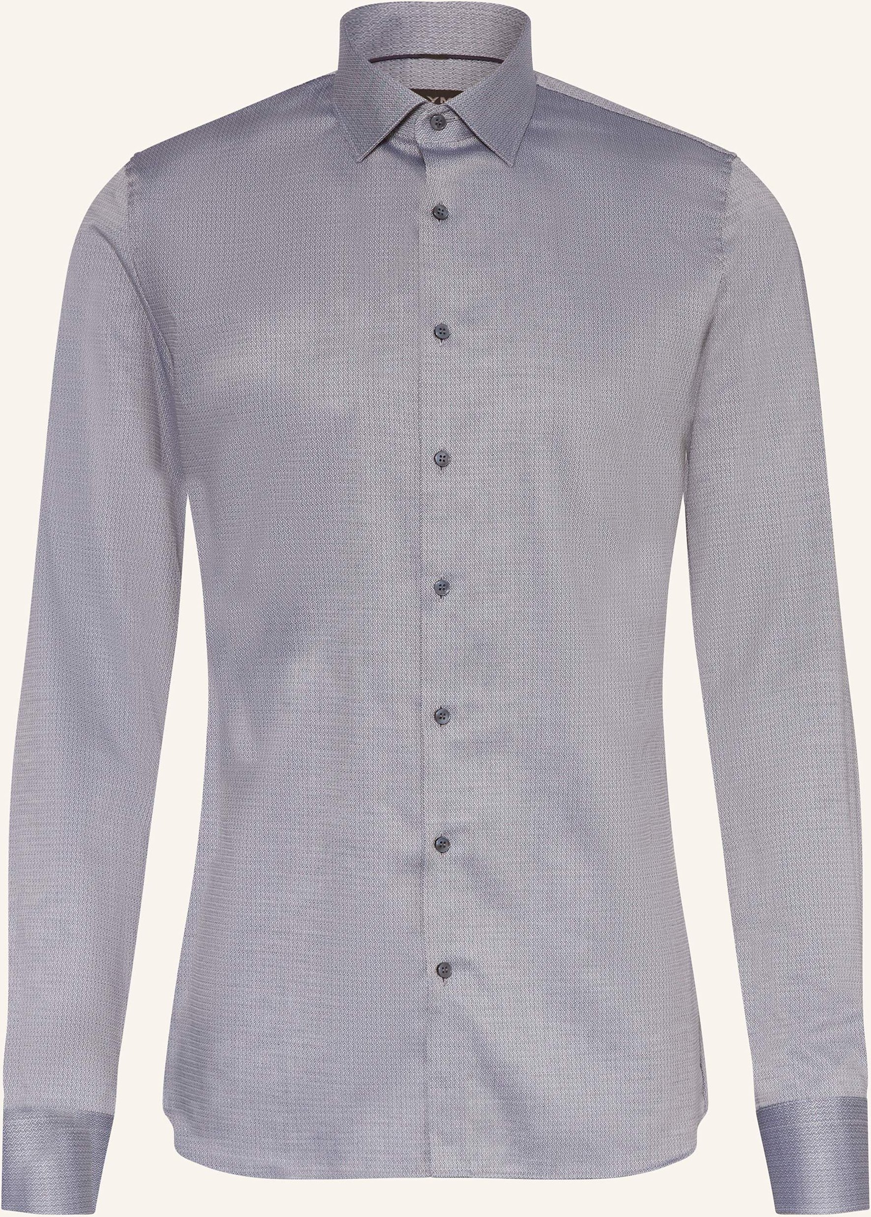 Olymp Hemd No. Six Super Slim Mit Extralangem Arm blau