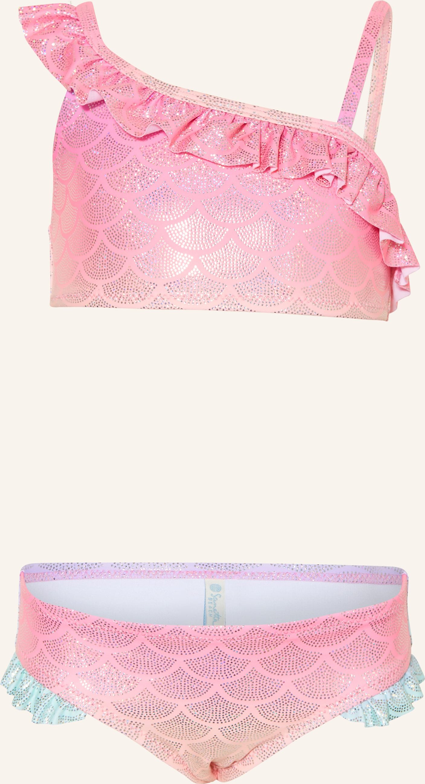 Sanetta Bustier-Bikini Mit Uv-Schutz 50+ rosa