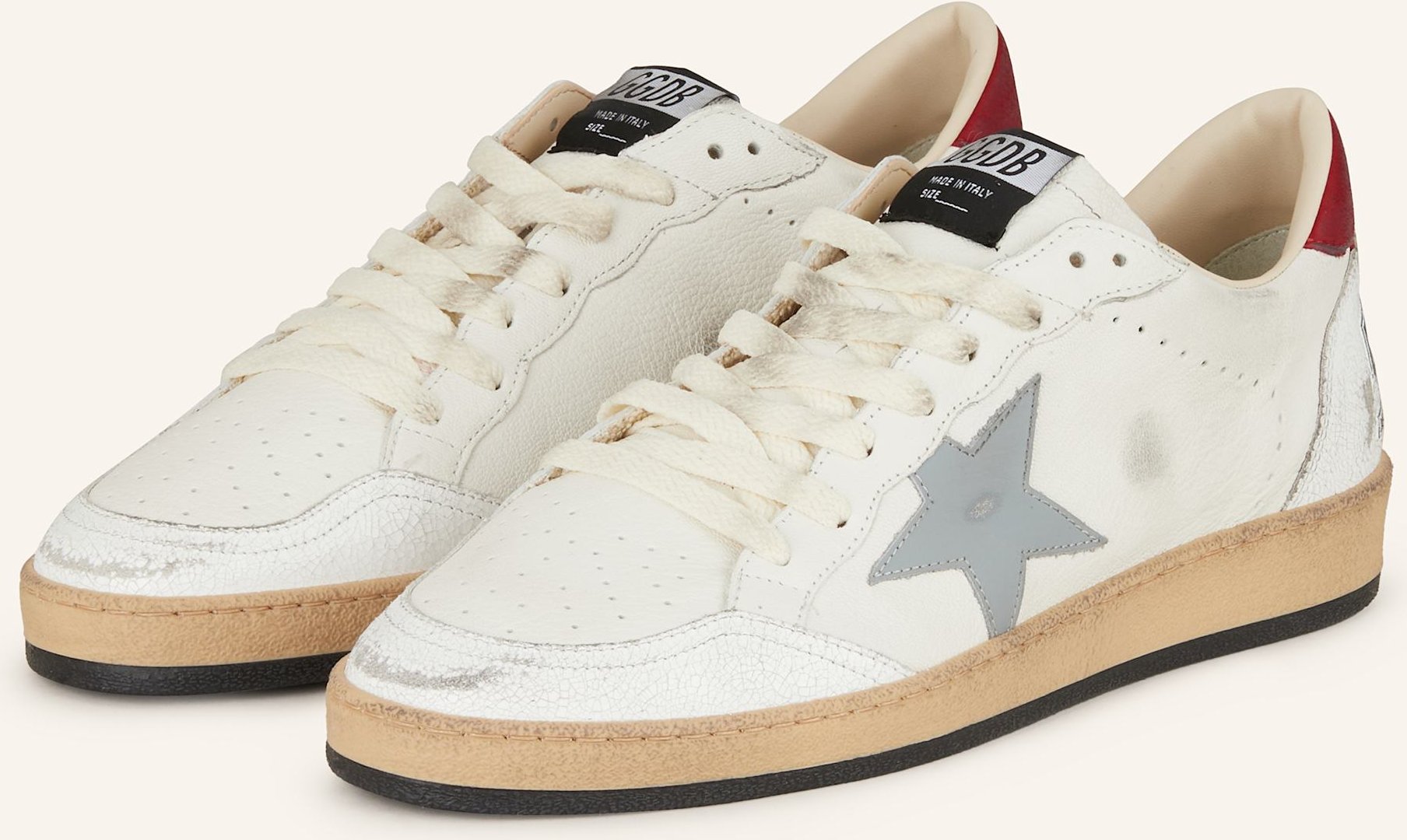 Golden Goose Sneaker Ball Star weiss