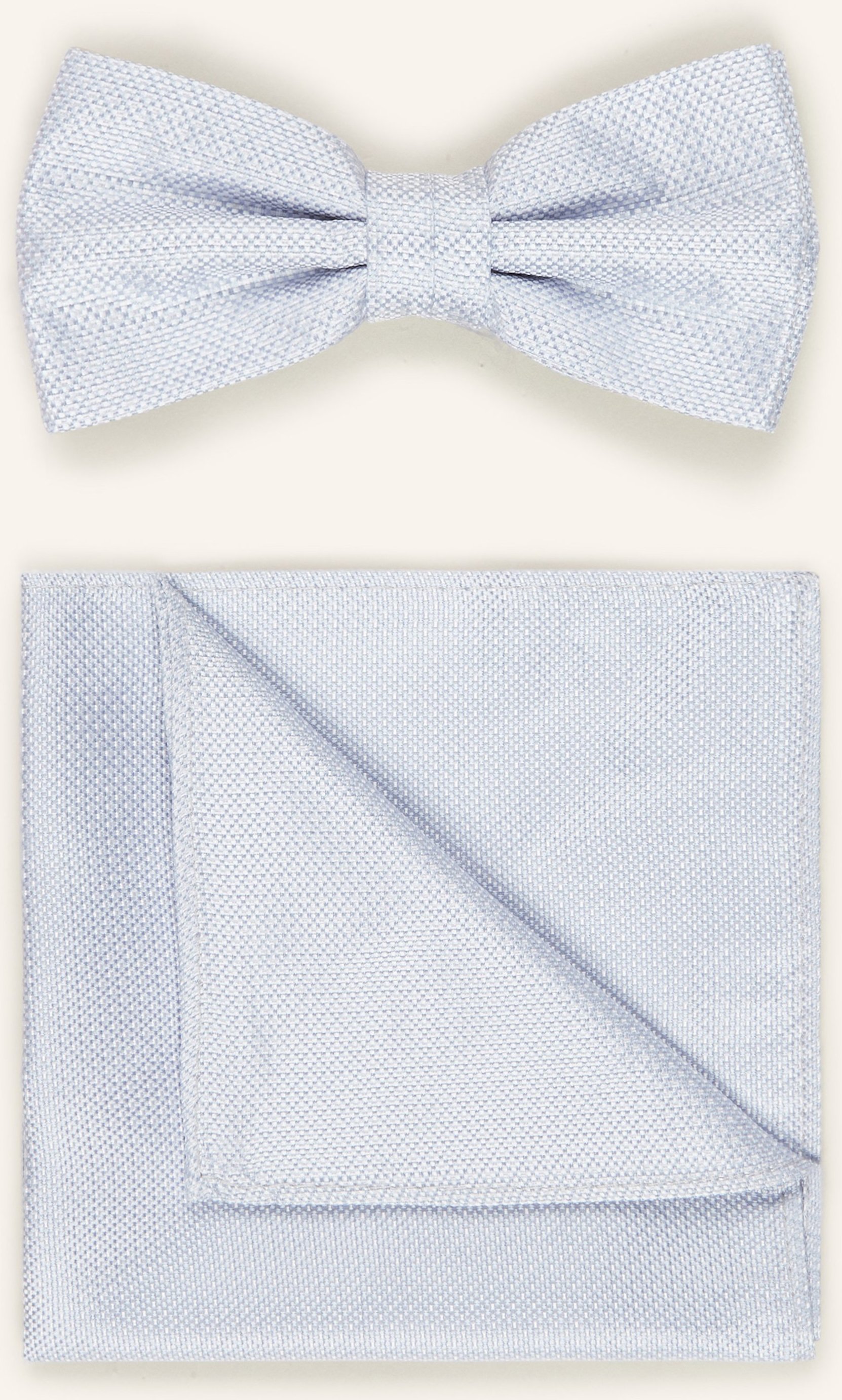 Paul Set: Fliege Und Einstecktuch blau