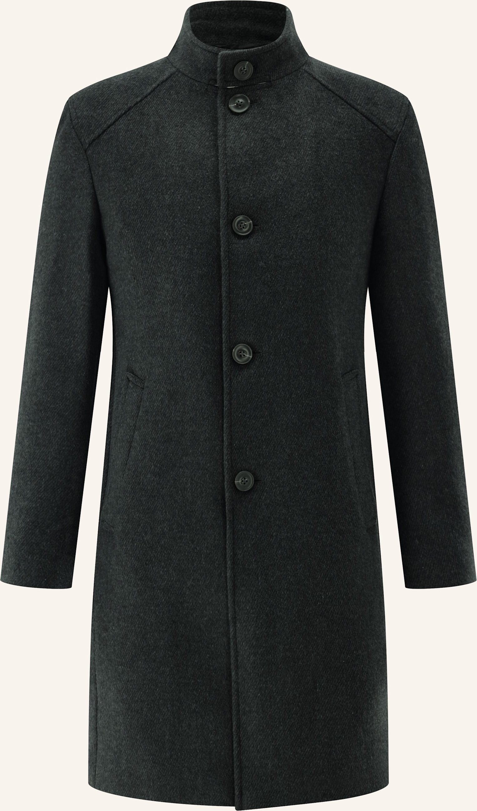 Cg - Club Of Gents Mantel Cg Mats Slim Fit grau