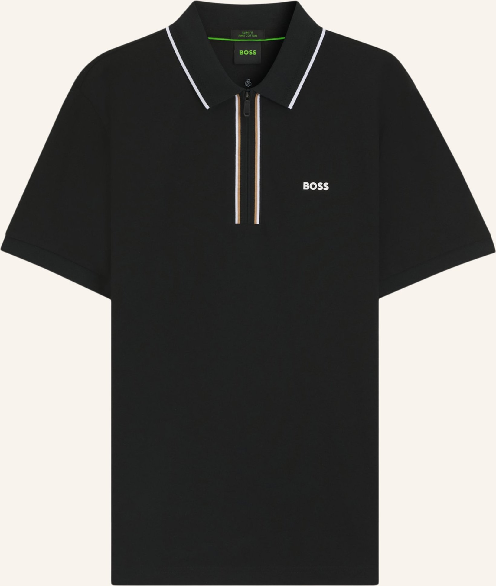 Boss Poloshirt Philix Goc Slim Fit schwarz