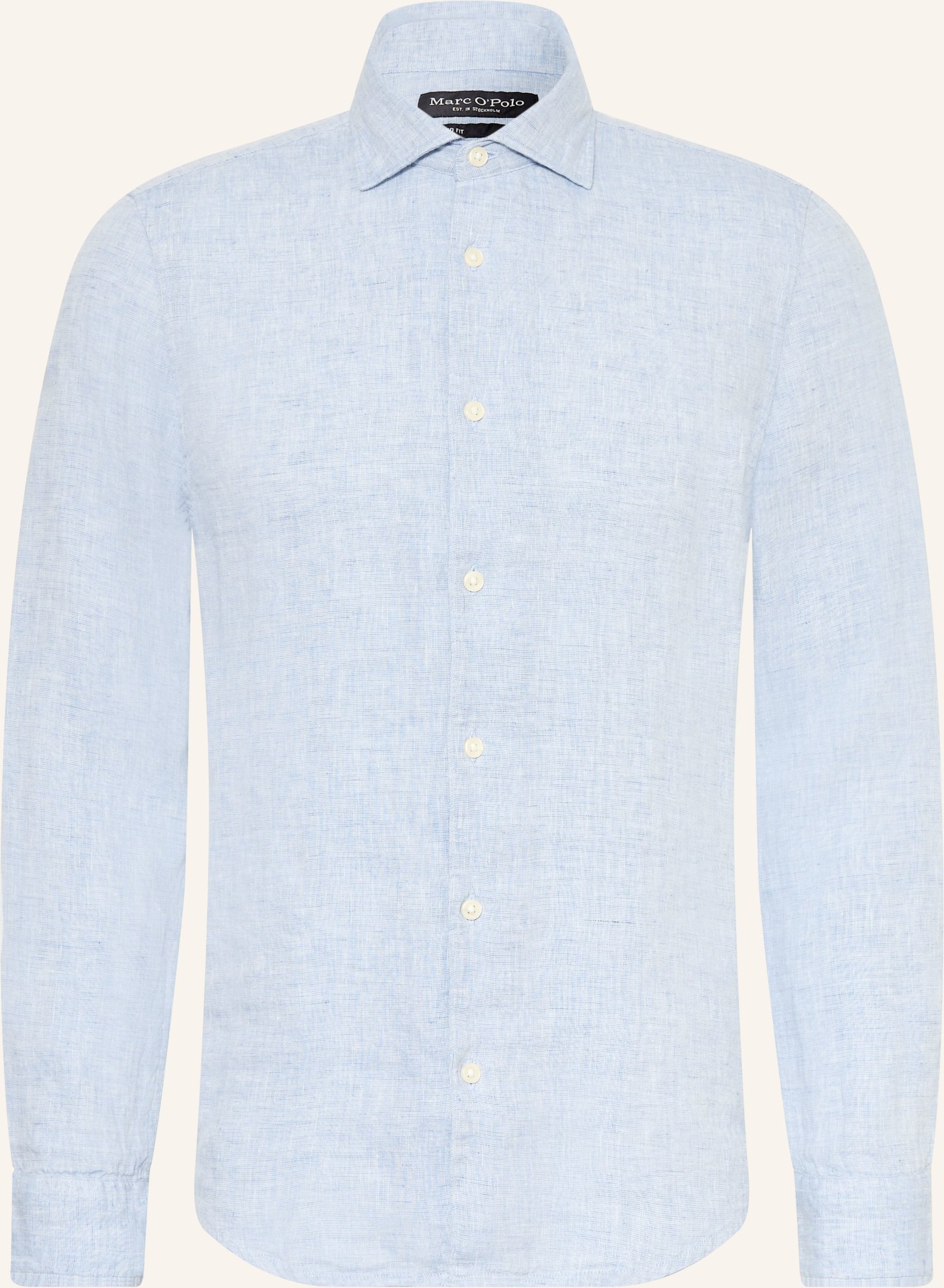 Marc O'polo Leinenhemd Slim Fit blau