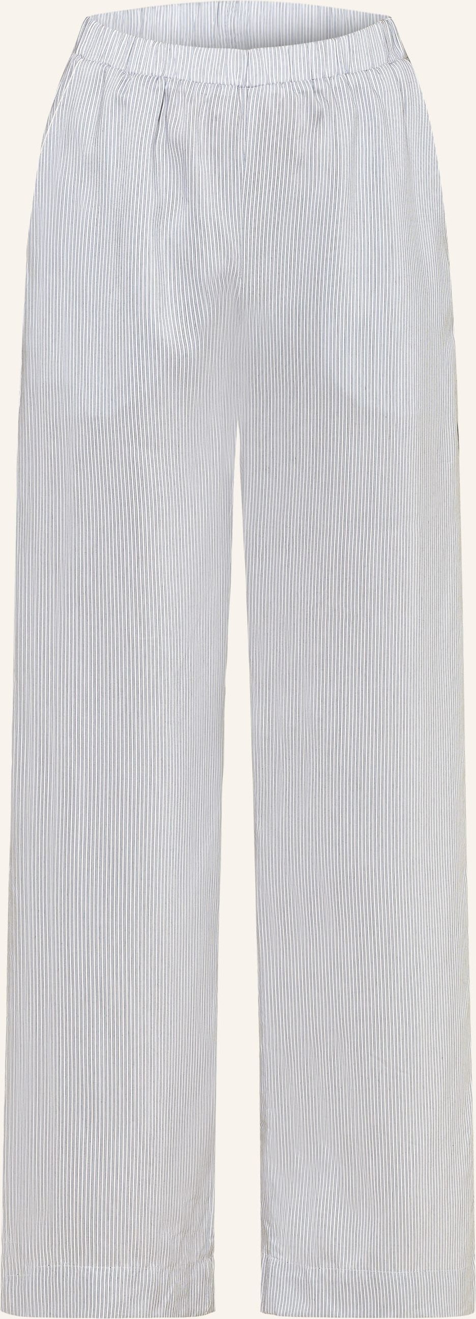 Thumbnail - Zimmerli Schlafhose Feminine Stripes blau