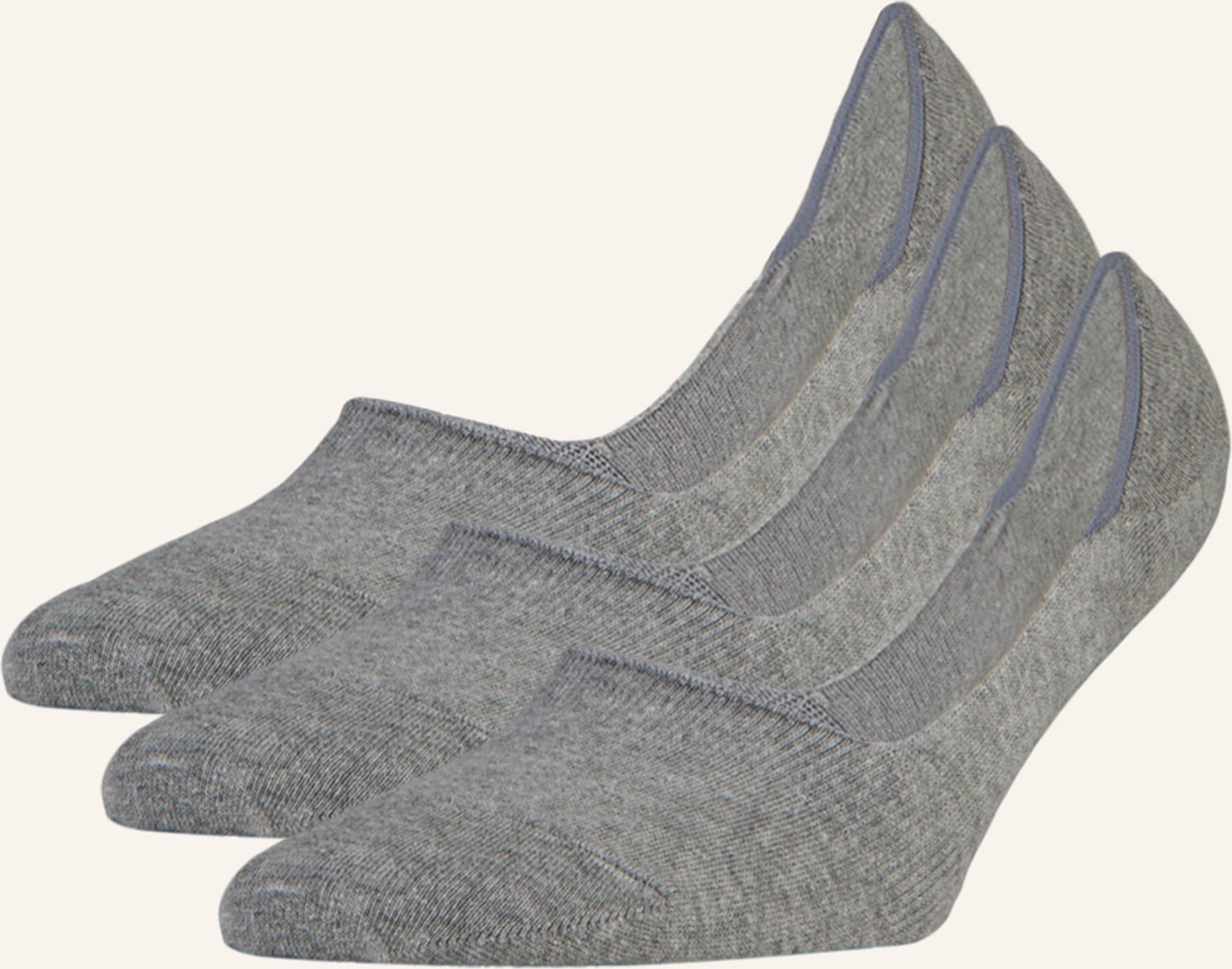 Falke 3er-Pack Füßlinge Step grau