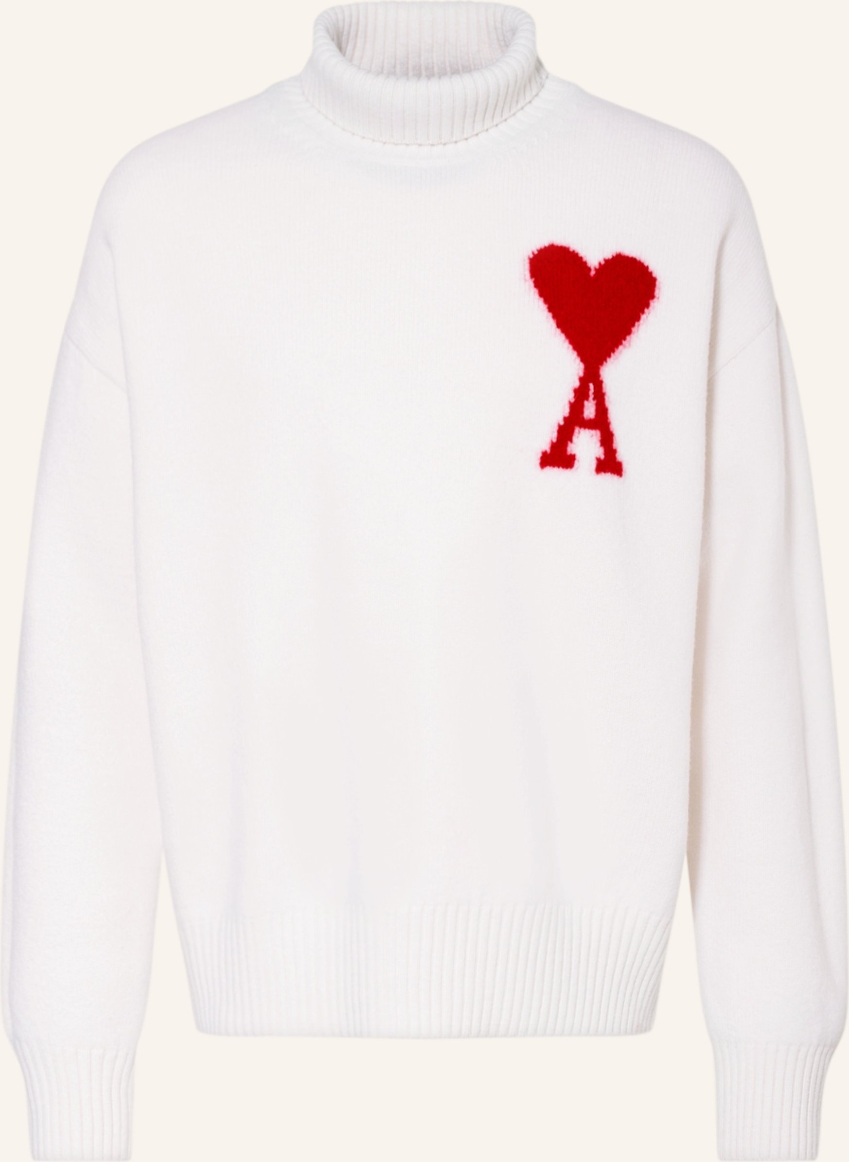 Ami Paris Rollkragenpullover weiss