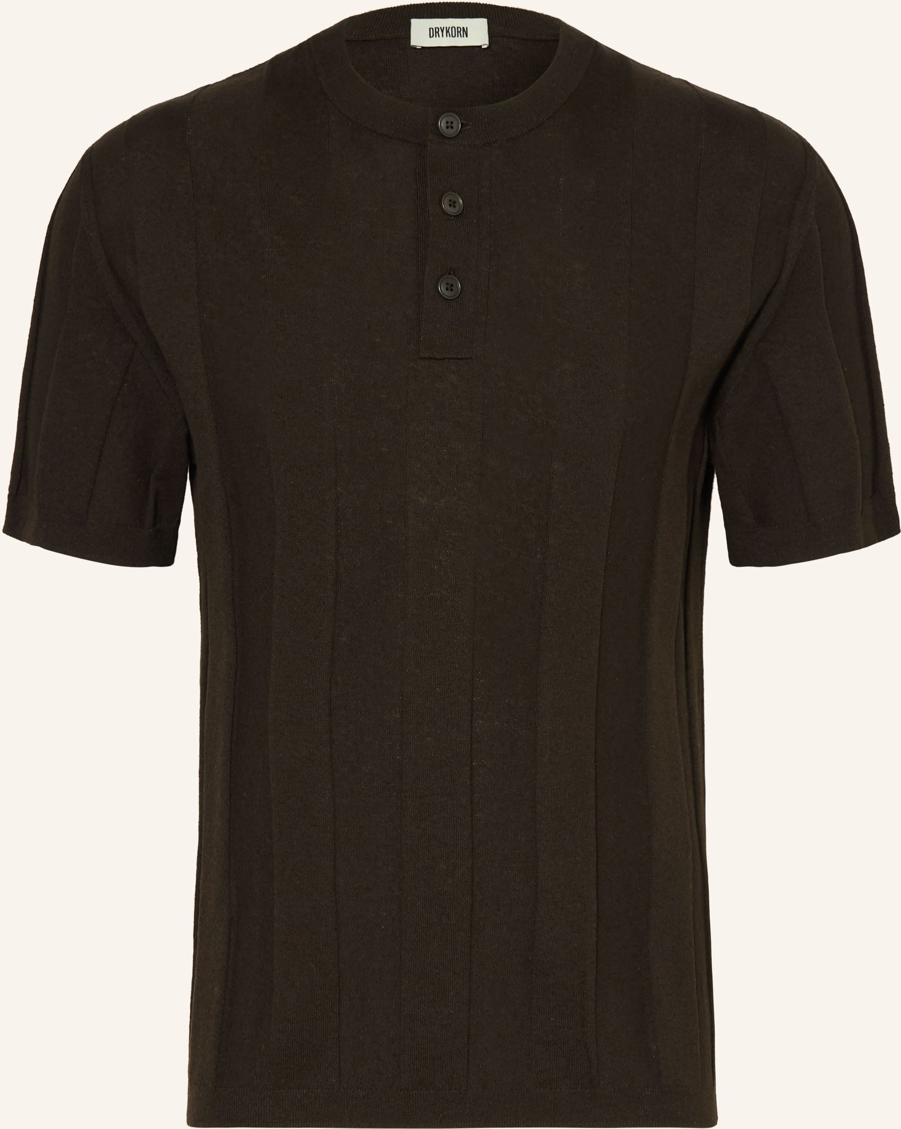 Drykorn Strickshirt Freeko Mit Leinen braun