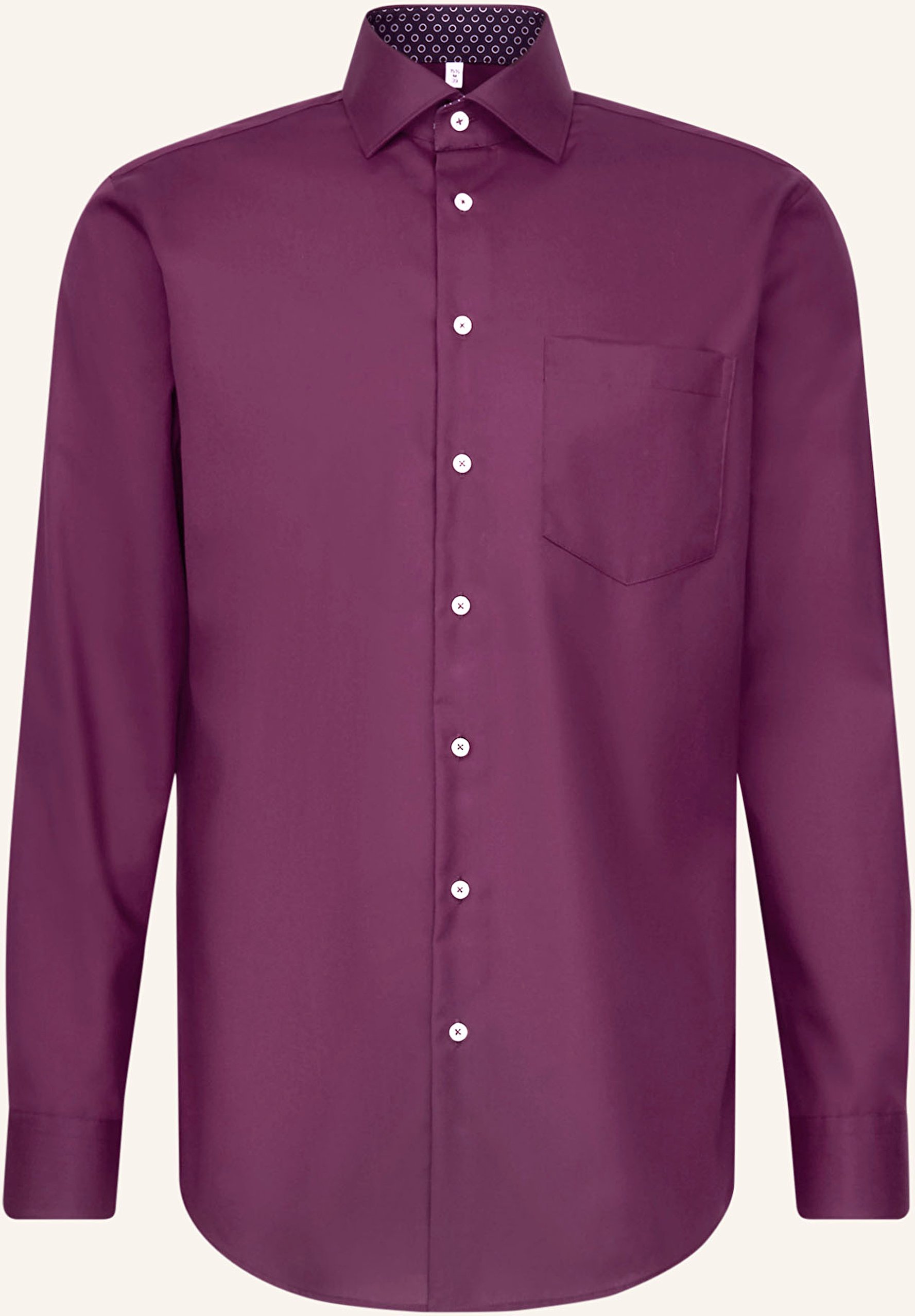 Seidensticker Hemd Regular Fit lila