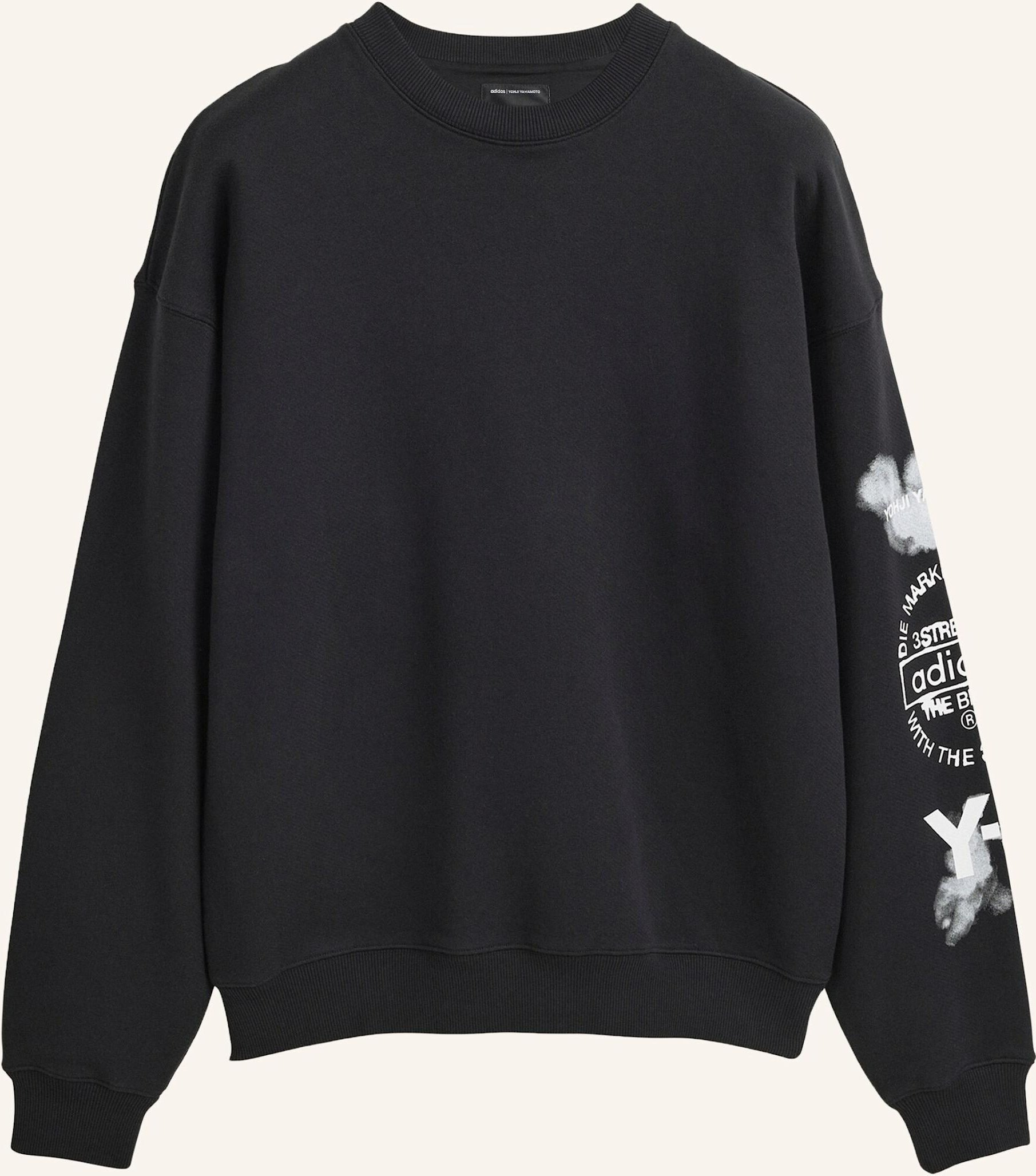 Y-3 Y-3 Grafik Crew Sweatshirt schwarz