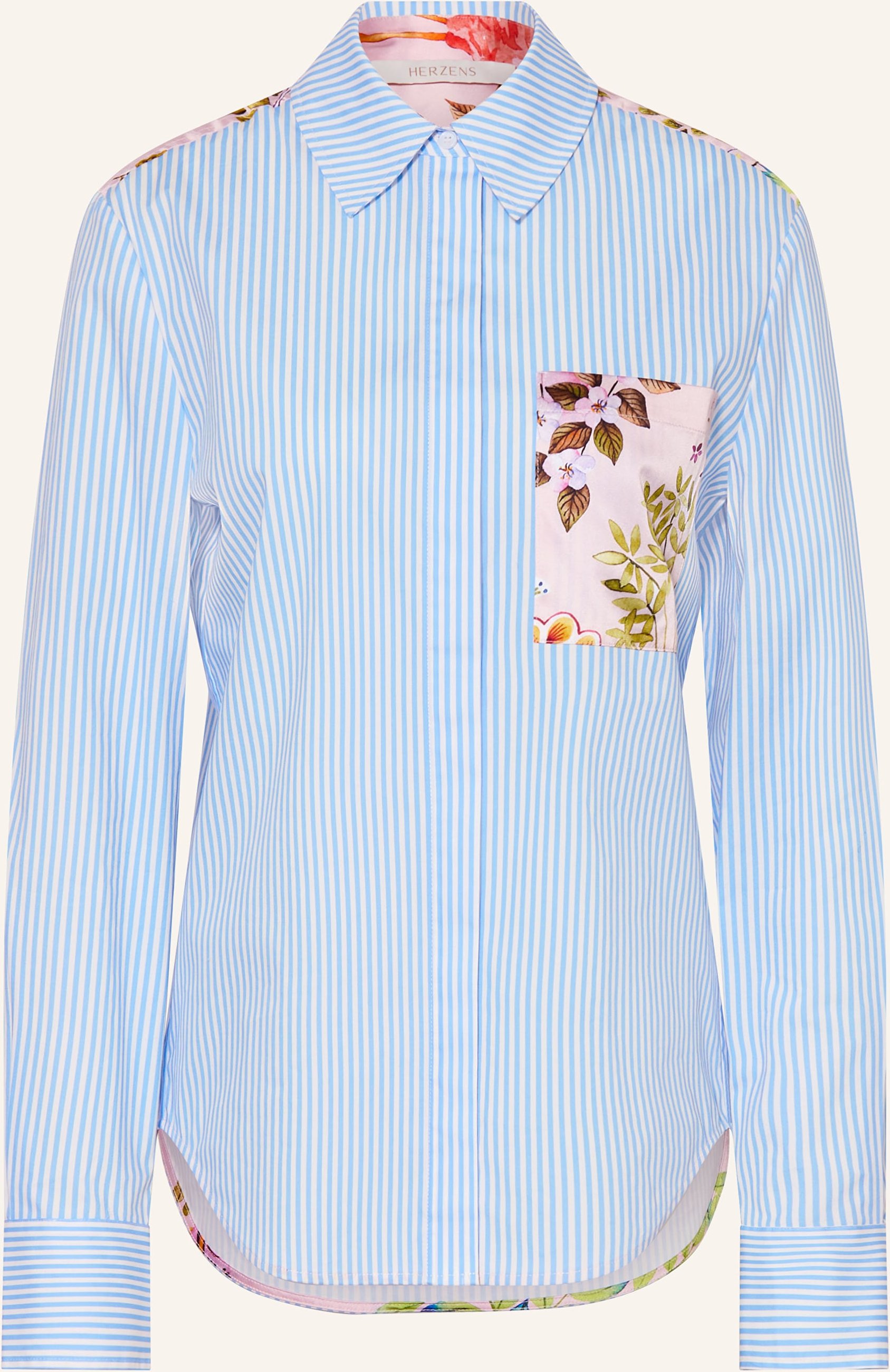 Herzens Hemdbluse blau