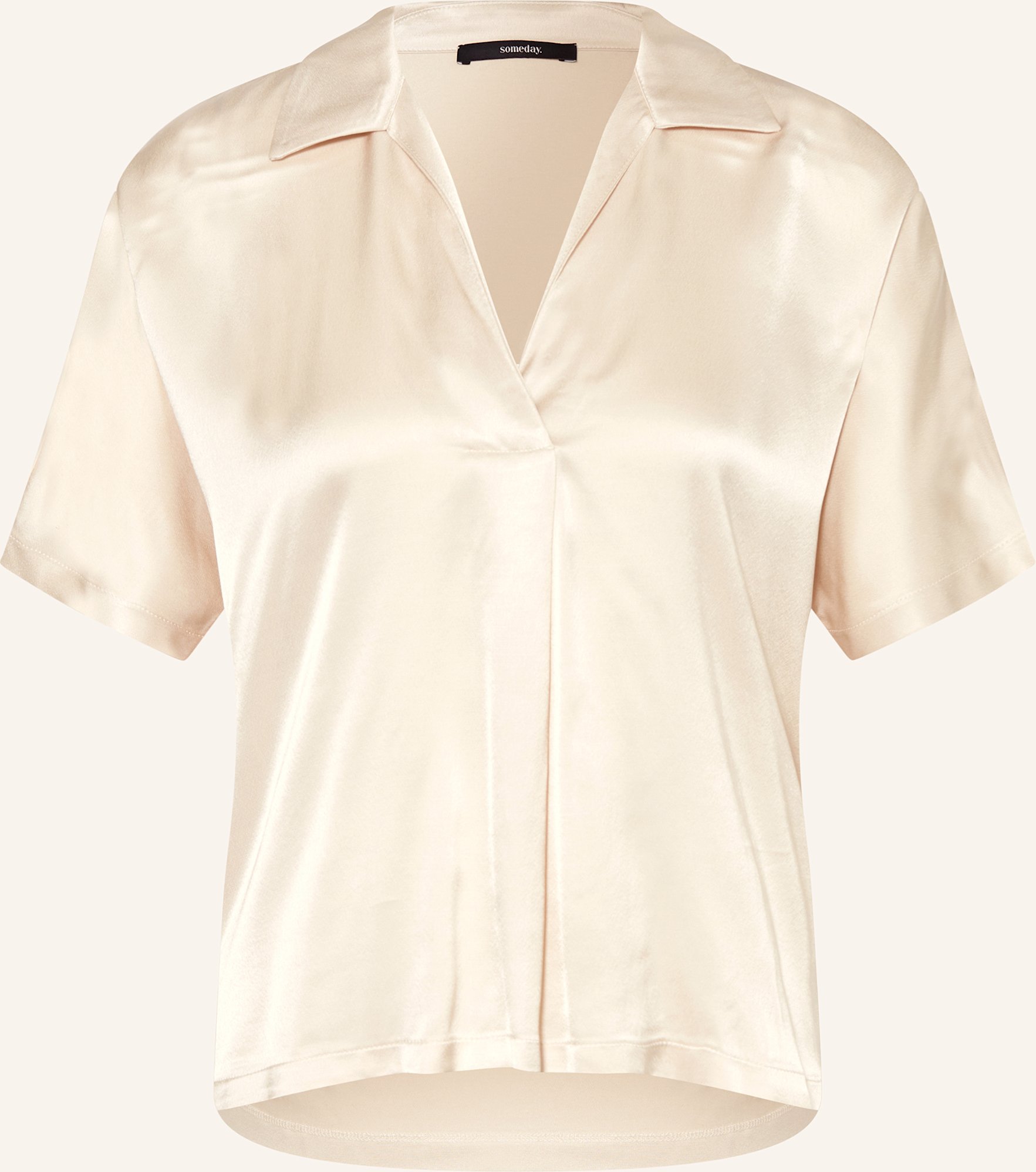 Someday Blusenshirt Kelucy Im Materialmix beige
