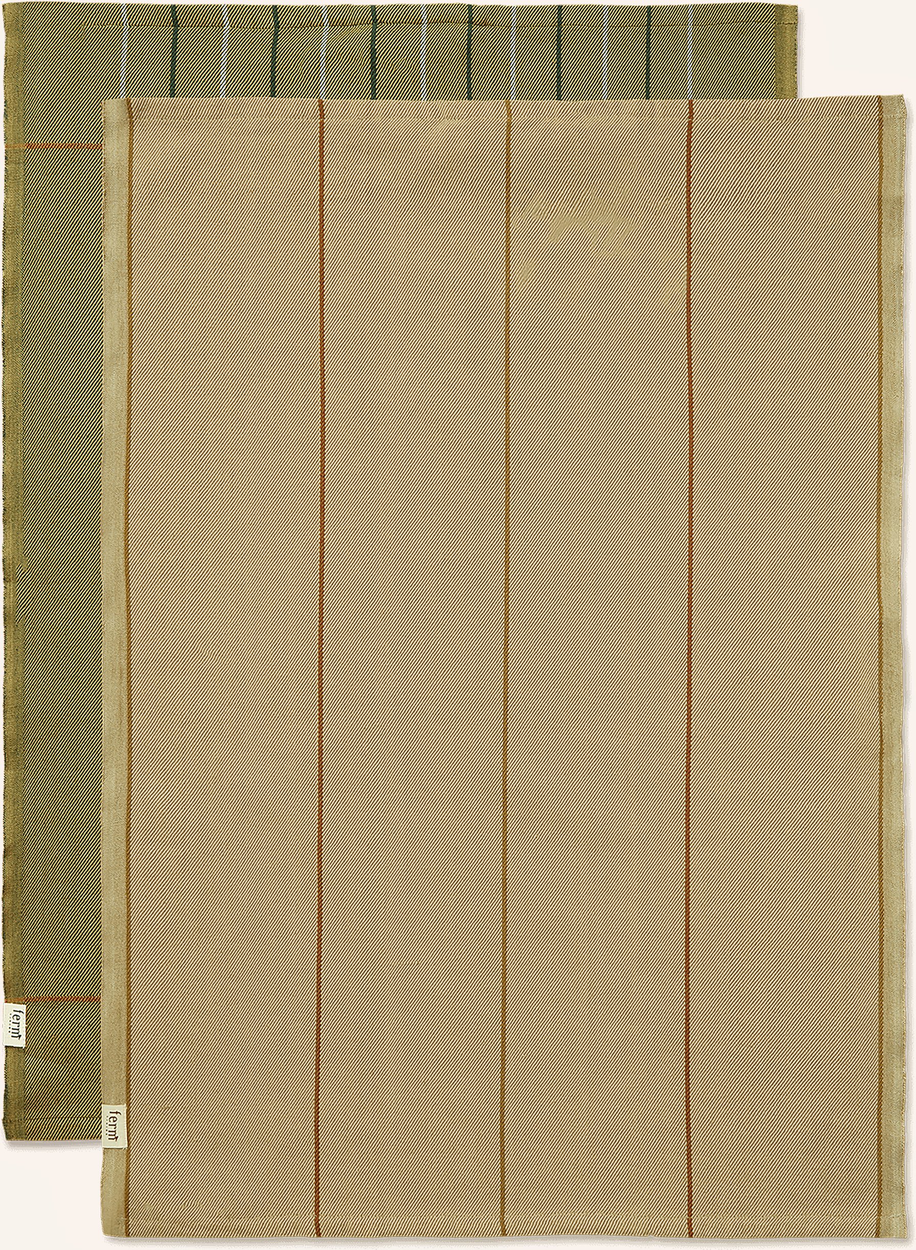 Ferm Living 2er-Set Geschirrtücher gruen